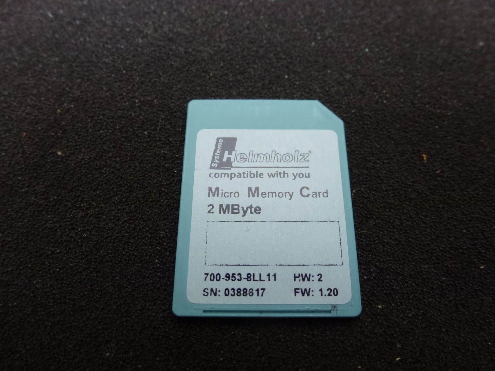 Helmholz MMC 2 Mbyte Micro Memory Card 700-953-8LL11