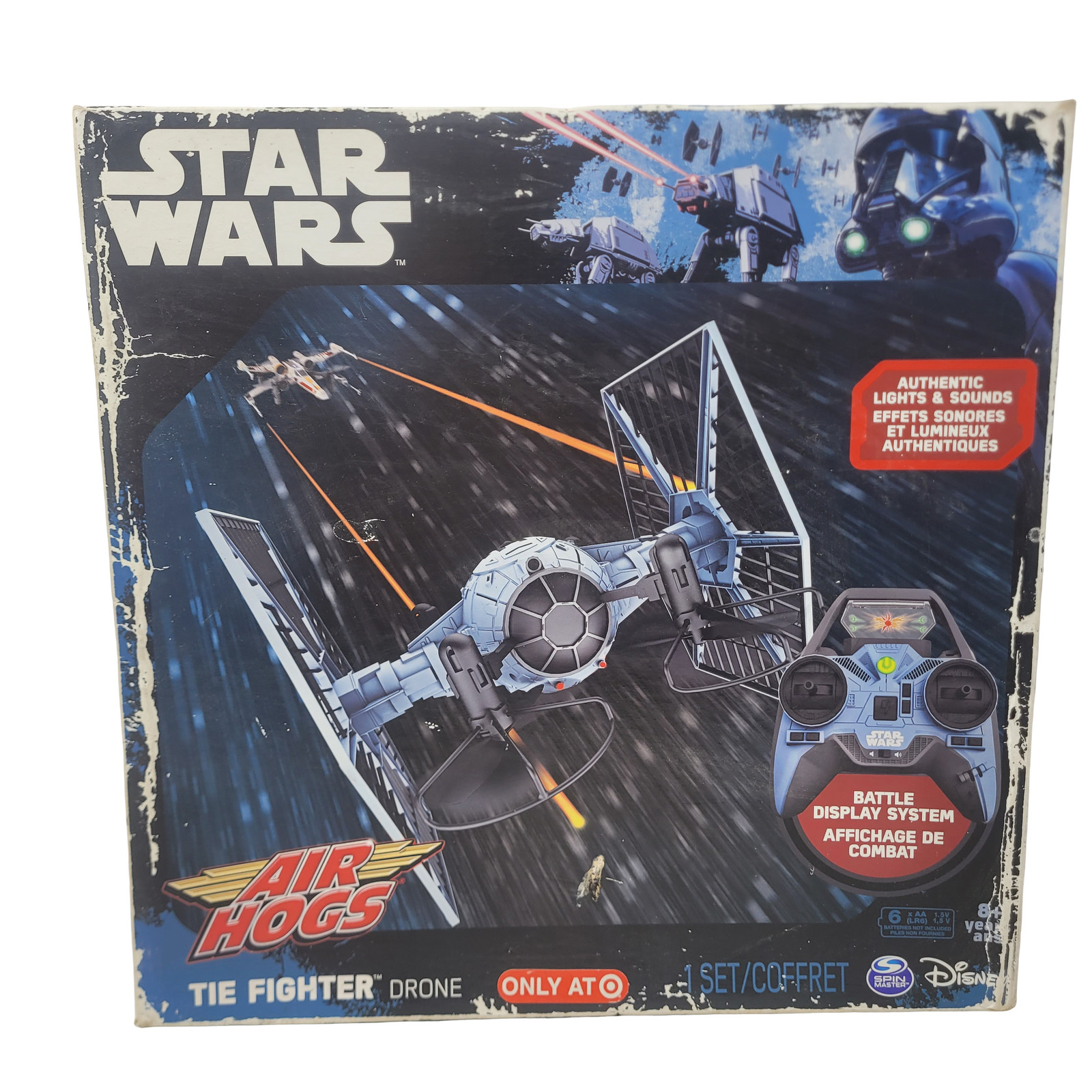 Star Wars Air Hogs TIE Fighter Drone RC Quadcopter with Lights & Sounds Open Box
