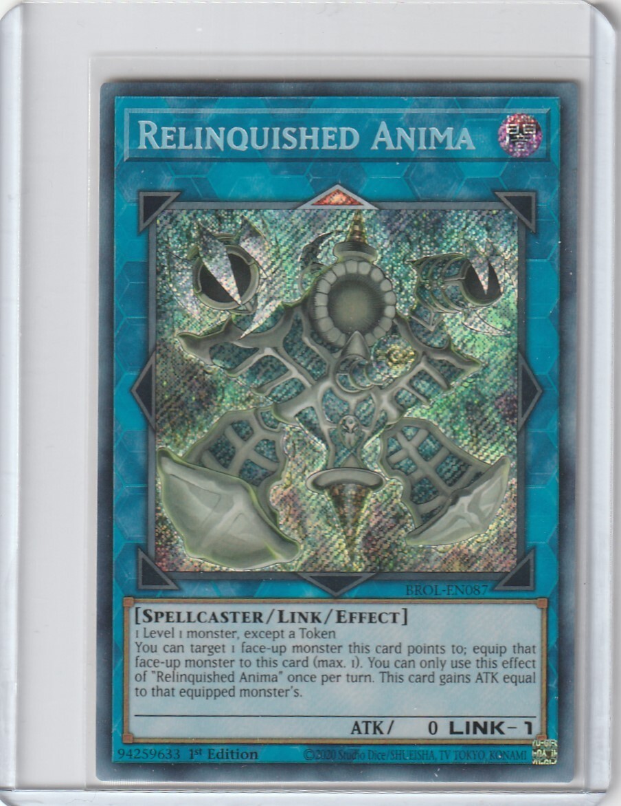Yugioh BROL-EN087 Relinquished Anima – Secret Rare 1st Edition