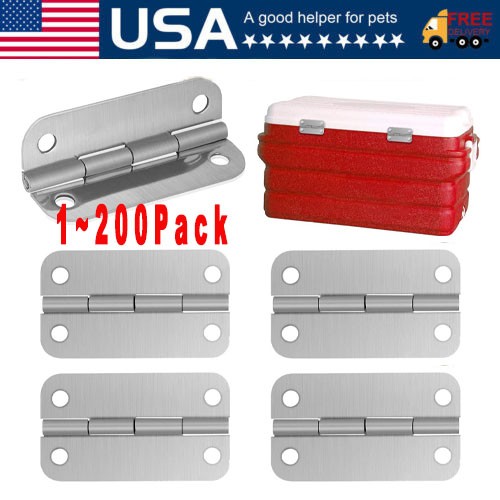 1-200 Stainless Steel Cooler Hinges & Screws Replacements For Igloo Cooler Parts
