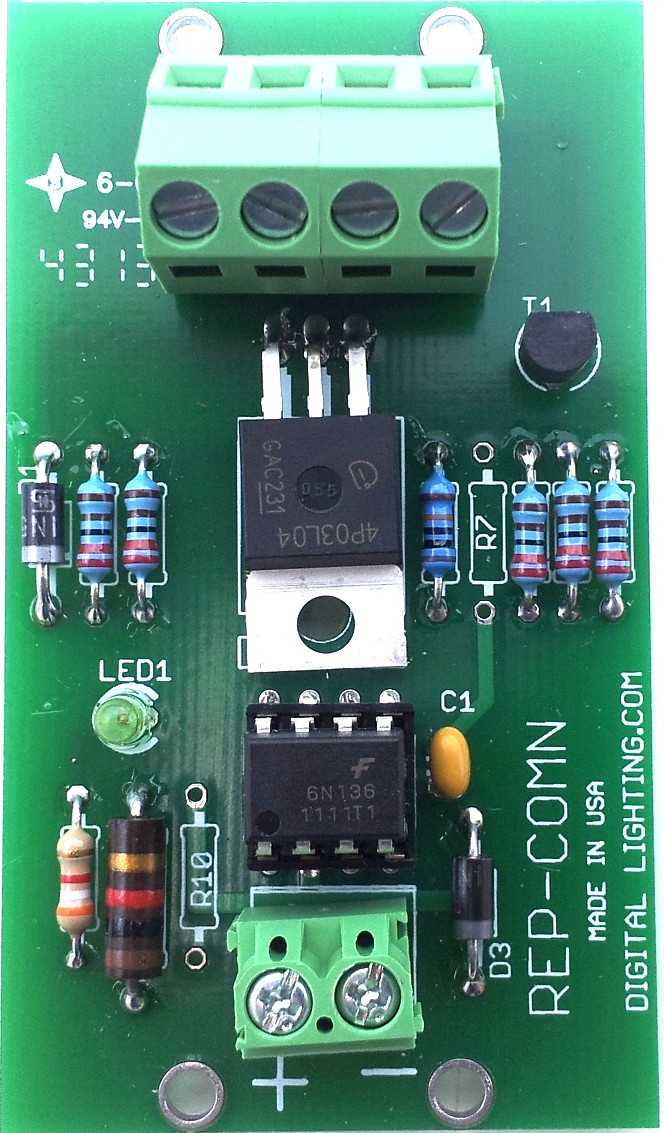 REP-COMN: Converts Common +Positive to -Negative for PWM: Automotive 10A 12VDC