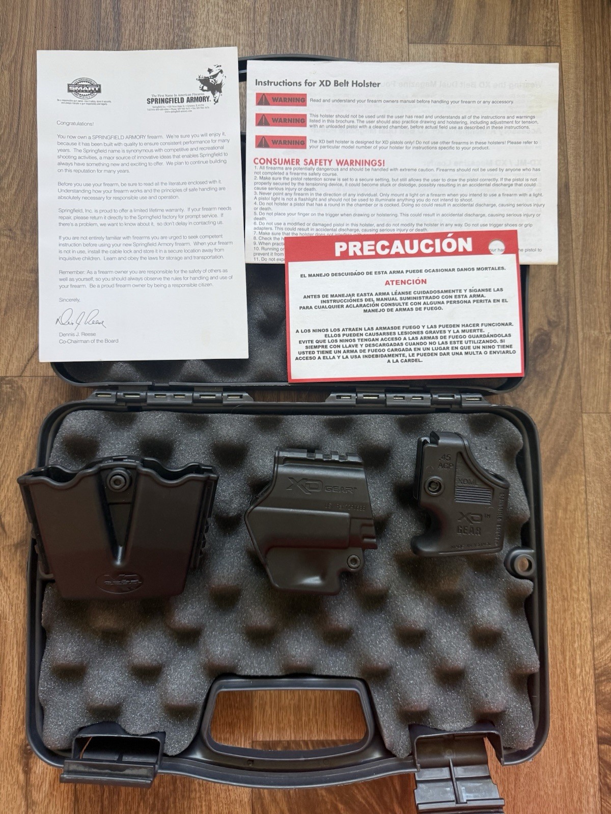 OEM Springfield Armory XD Gear Factory Case Holster Dual Magazine Pouch Kit