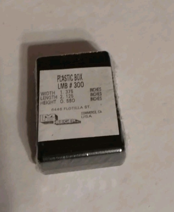 LMB HEEGER 300-BLK ELECTRONICS ENCLOSURE/PROJECT BOX  1.375"x2.125"x0.58" BLACK