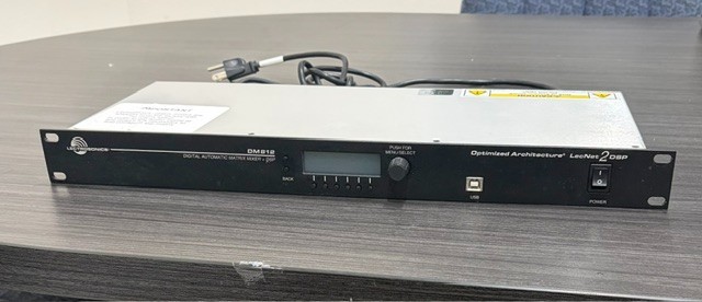 LECTROSONICS INC DM812 DIGITAL AUTOMATIC MATRIX MIXER + DSP