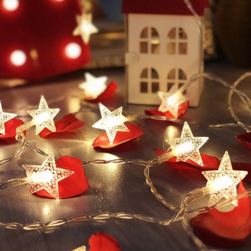 100LED Star String Lights,33FT Plug in Fairy String Lights Waterproof for Indoor