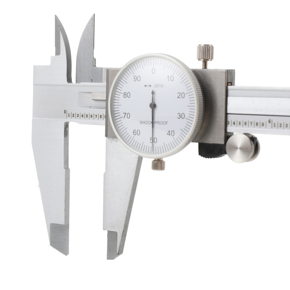 12'' Stainless Shockproof Dial Caliper .001" Shock Proof W/Case New