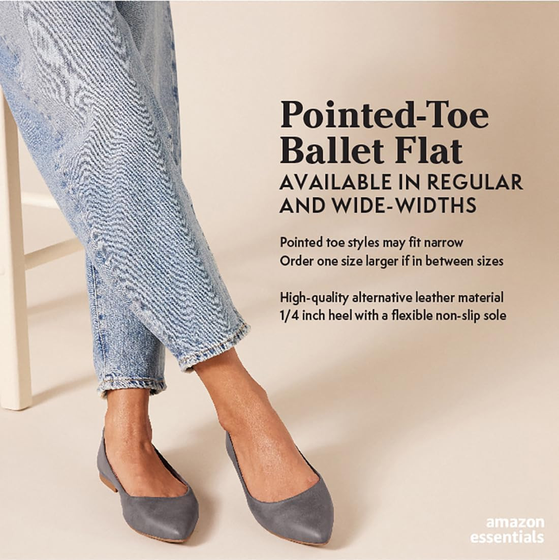 Women'S Pointed-Toe Ballet Flats