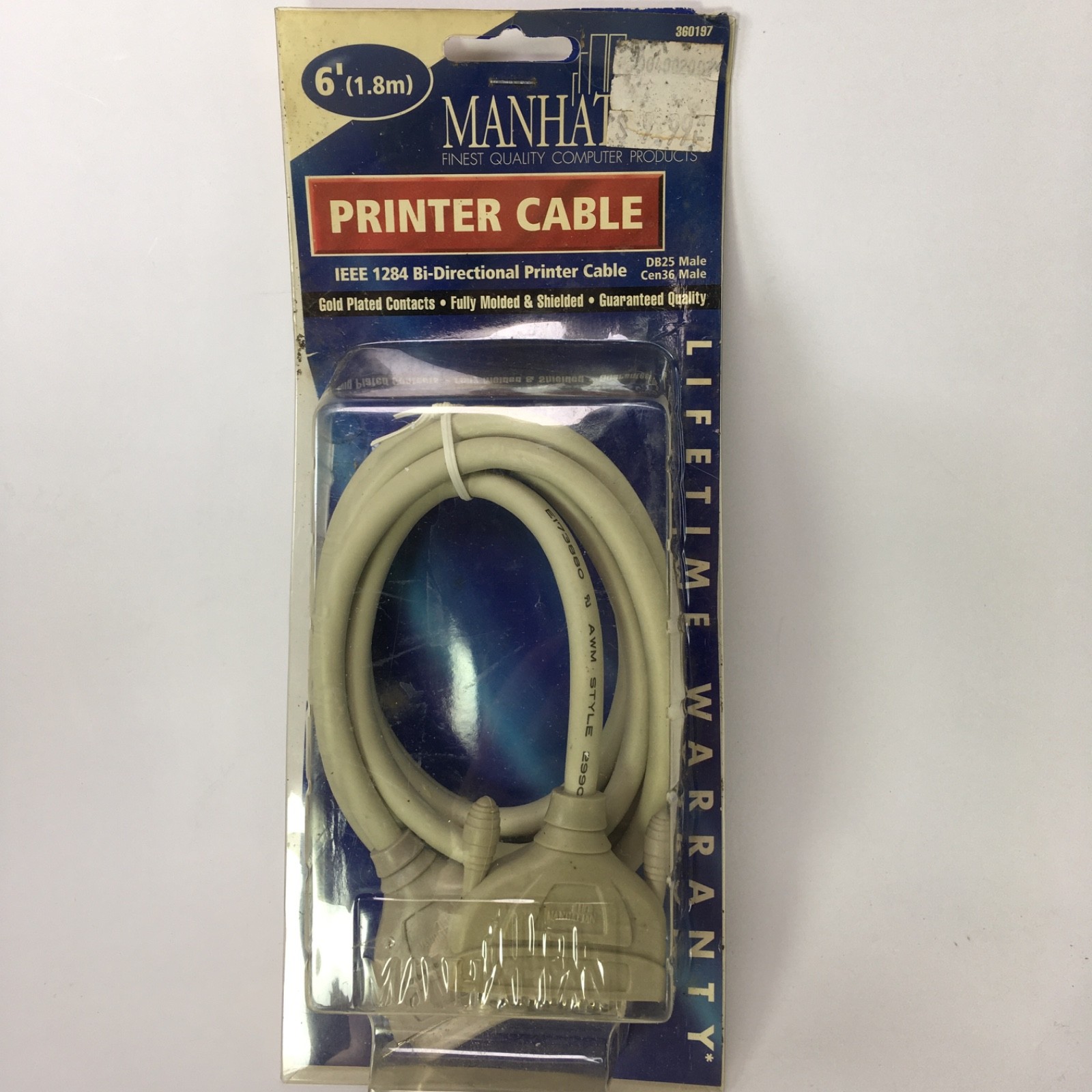 NEW - NOS Manhattan Parallel A/B Switch w/ DB25 & Centronics Cables – COMPLETE