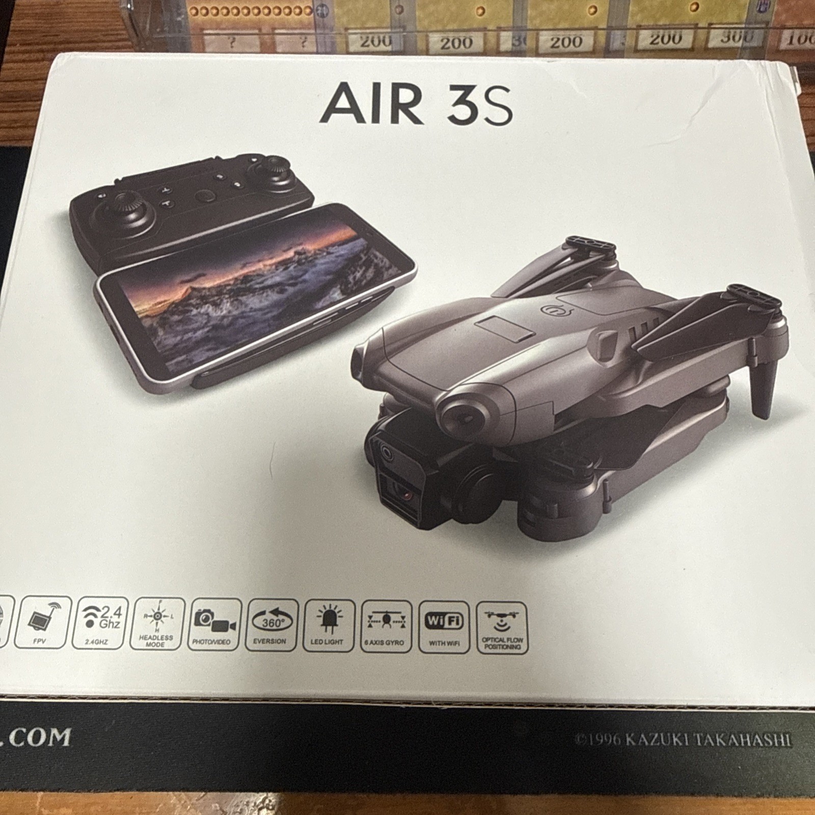 AIR 3S FPV Wi‑Fi Headless Mode Electric Quadcopter Drone, Gray