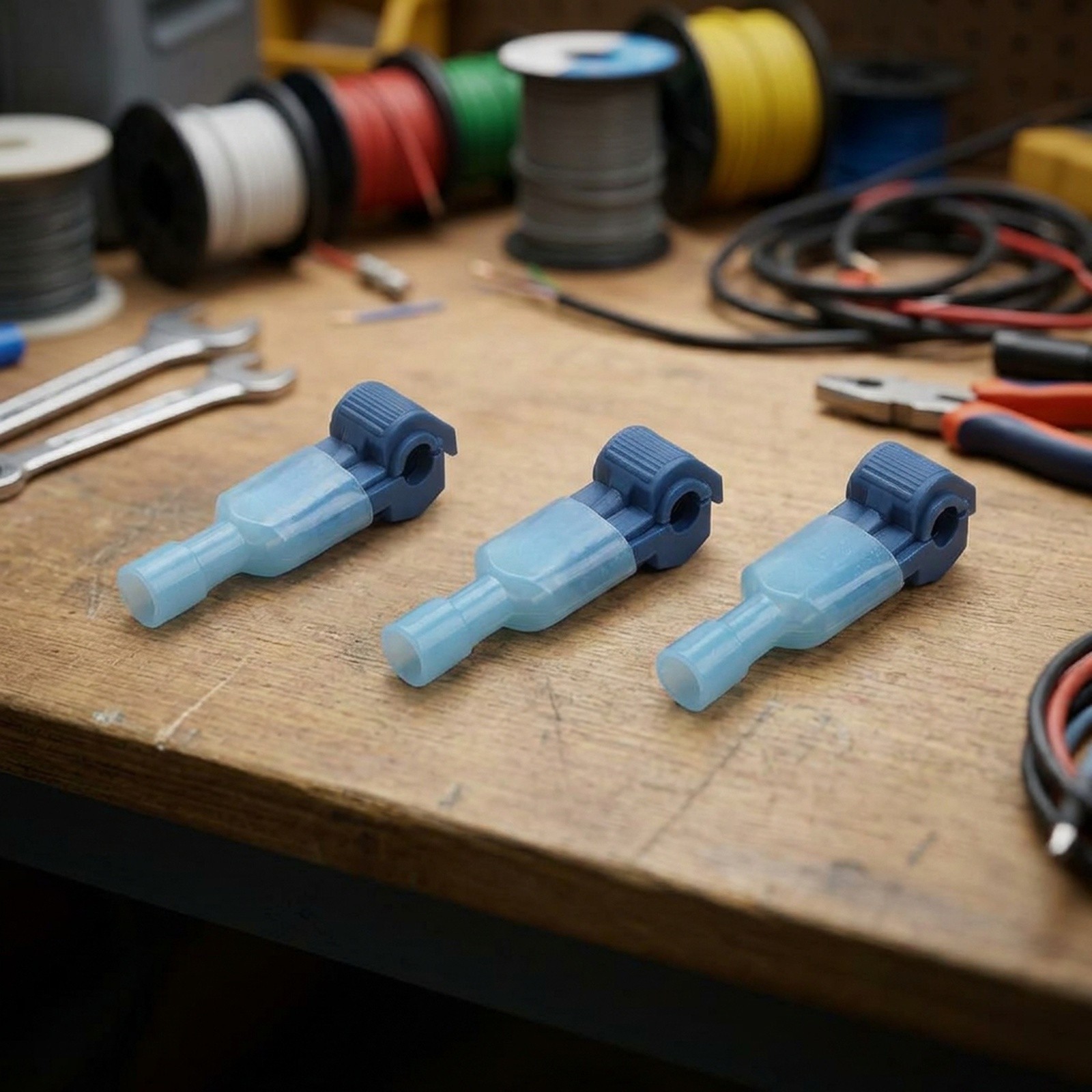 Connector Clamp Clips Kit Electrical Cable Wire Quick Connect Terminals Crimp