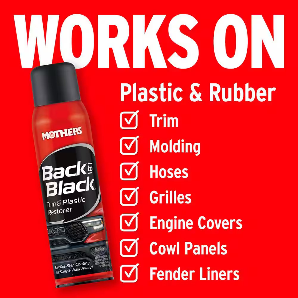 10 Oz. Back-To-Black Trim and Plastic Restorer Spray