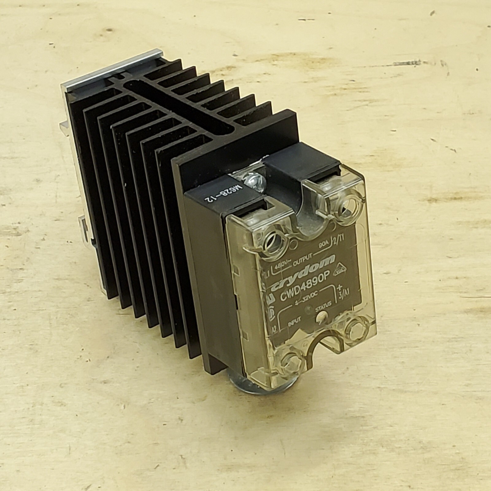 Crydom 90 Amp Solid State Contactor CWD4890P w/ Heat Sink & DIN Mount -NEW