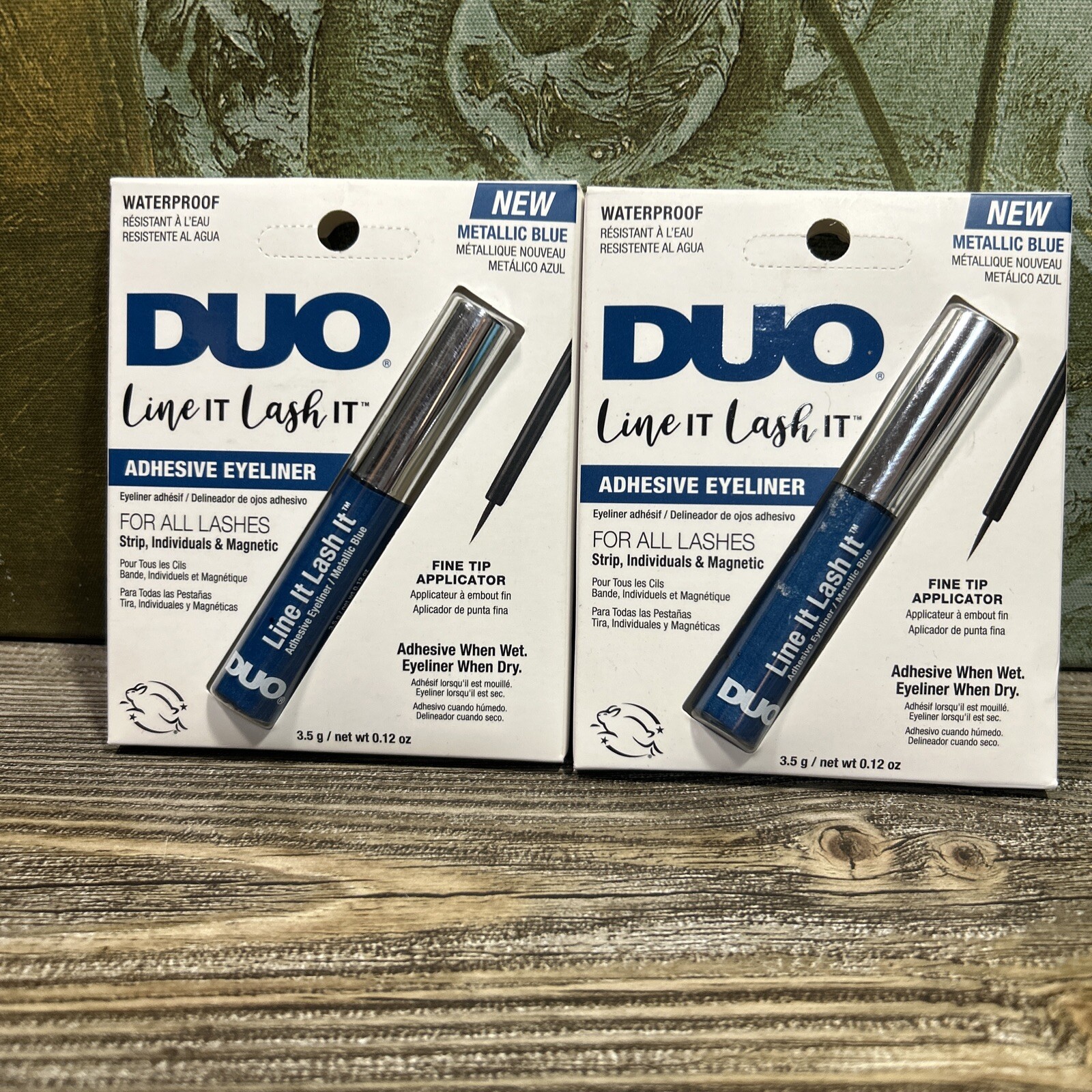 DUO Line It Lash It Waterproof Eyeliner & Lash Adhesive ~ Metallic Blue ~ NIB
