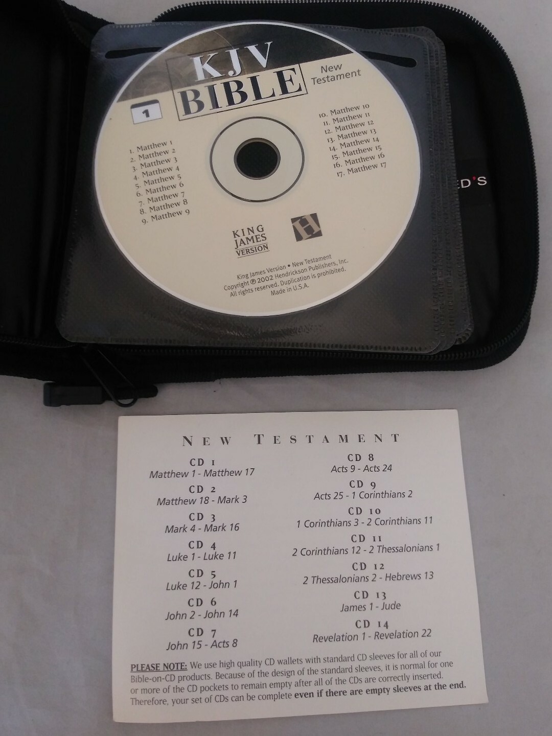 Hendrickson Bibles NKJV Audio Bible Old Testament New Testament 14 CDS
