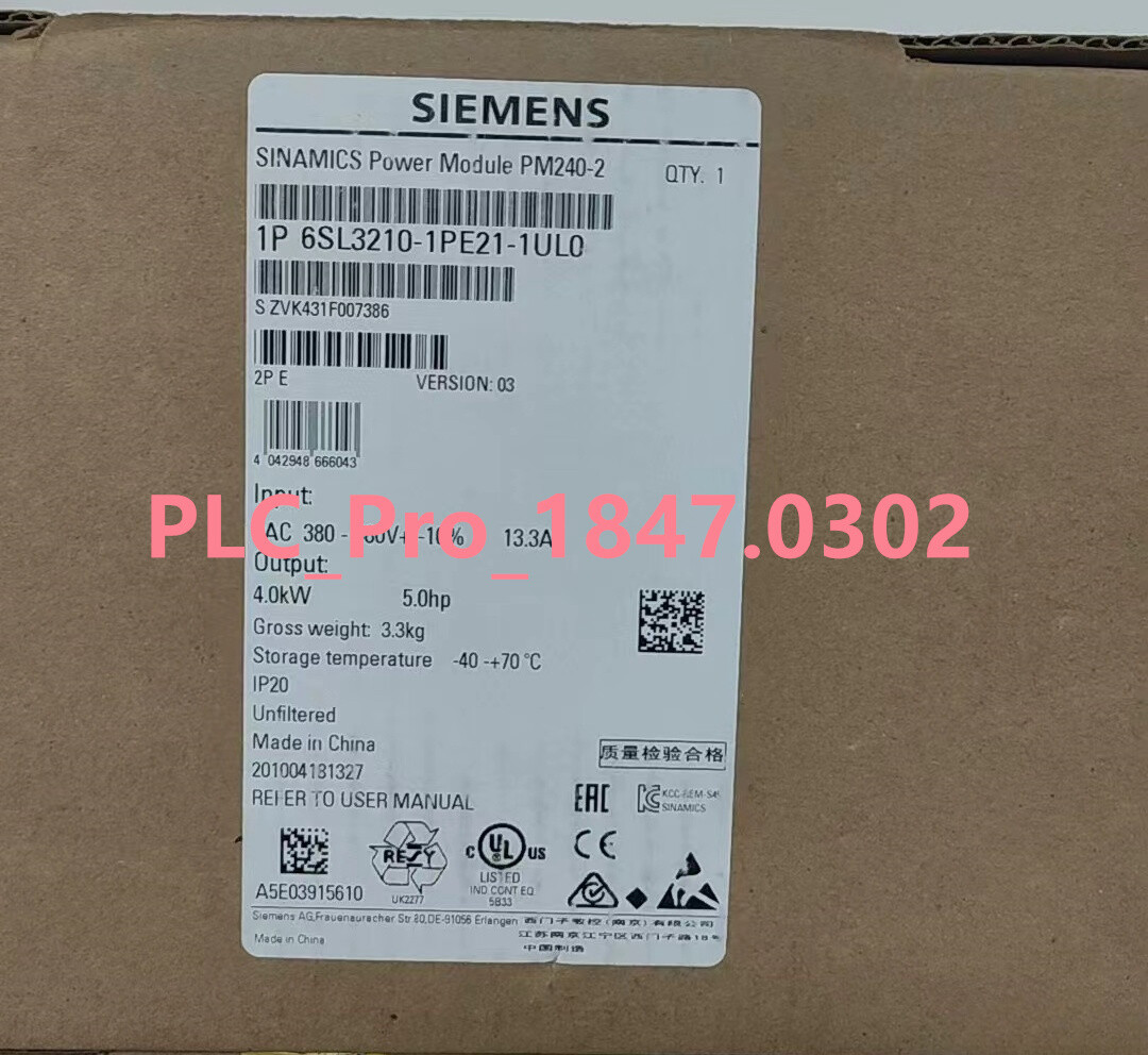 6SL3210-1PE21-1UL0 1PCS Brand New Siemens 6SL3 210-1PE21-1UL0  Fast delivery