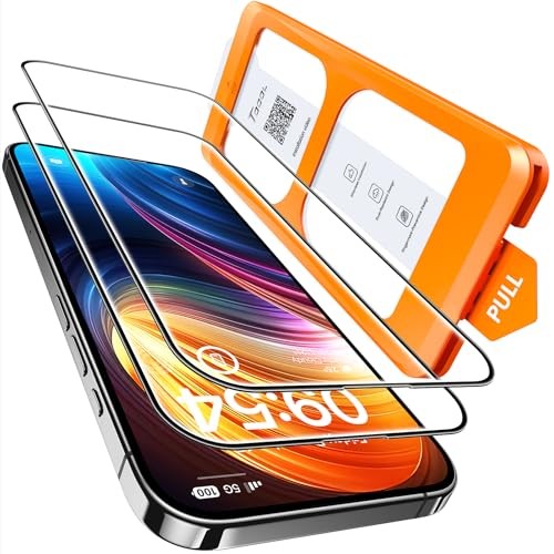 for Screen Protector, Full Coverage 9H Hardness Easy iPhone 16 Clear