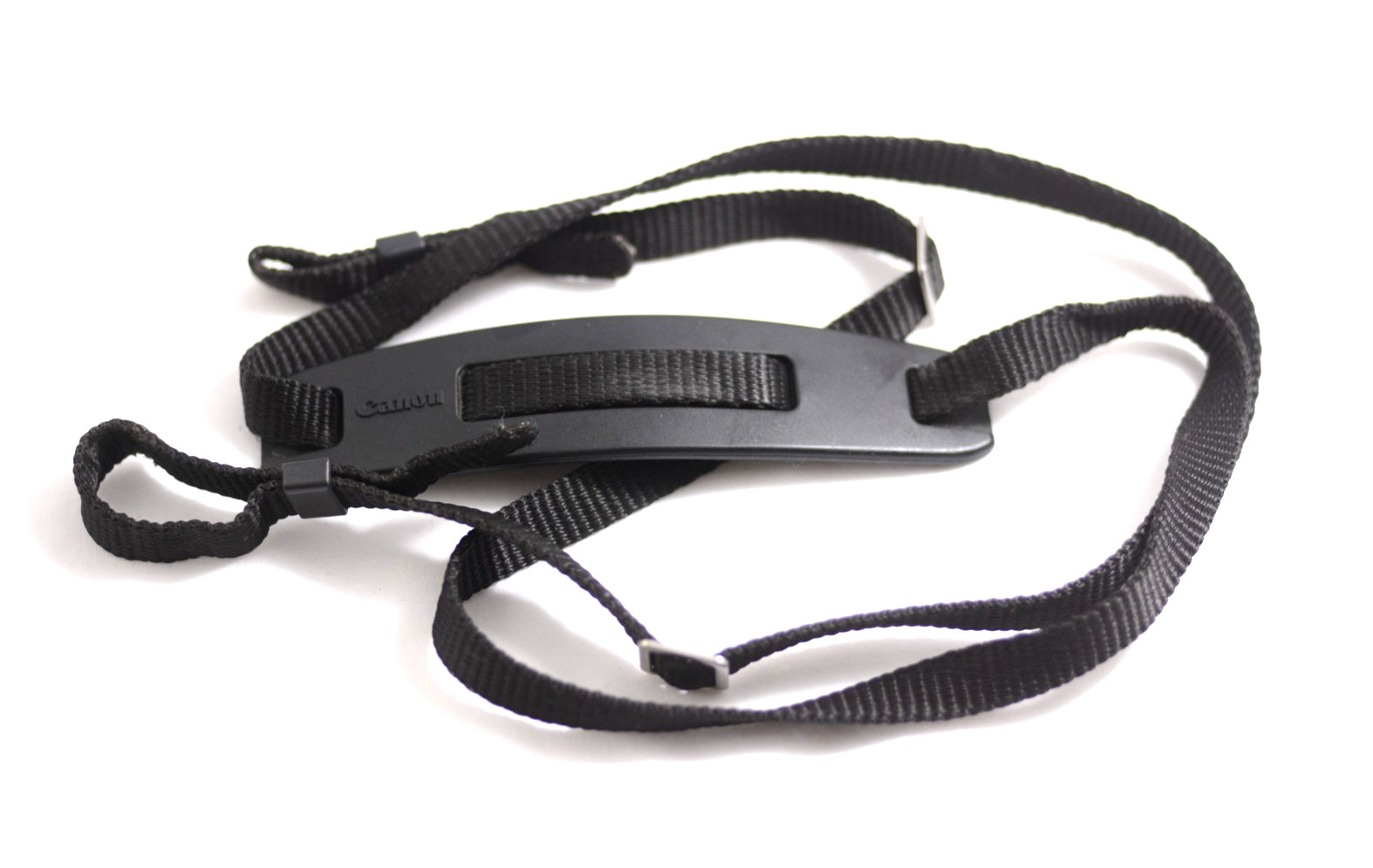 CANON CAMERA 1/2 INCH WIDE BLACK CAMERA STRAP WITH PAD (EXCELLENT)