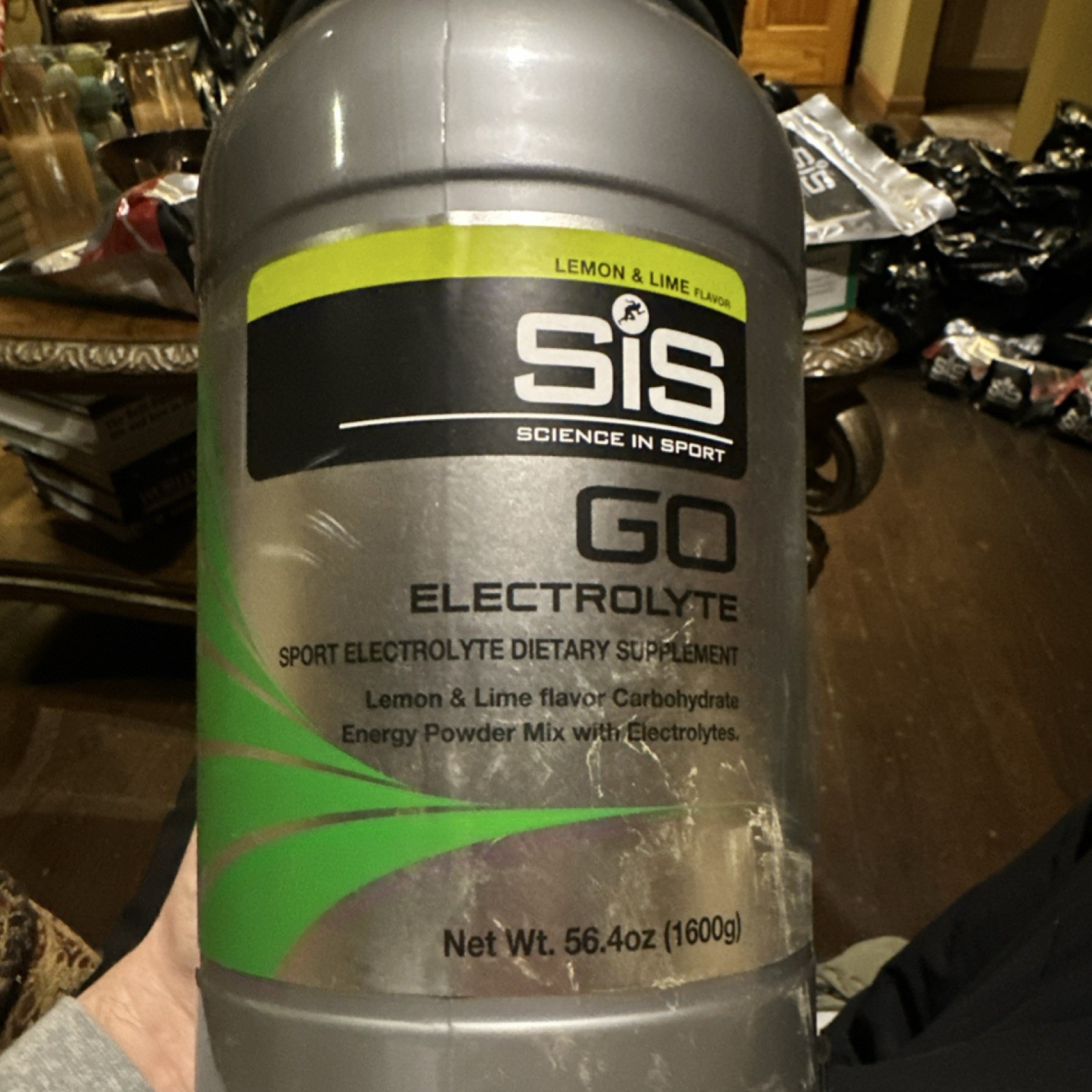 Science in Sport GO Electrolyte Powder Lemon & Lime 56.4oz Vegan Sport Tested