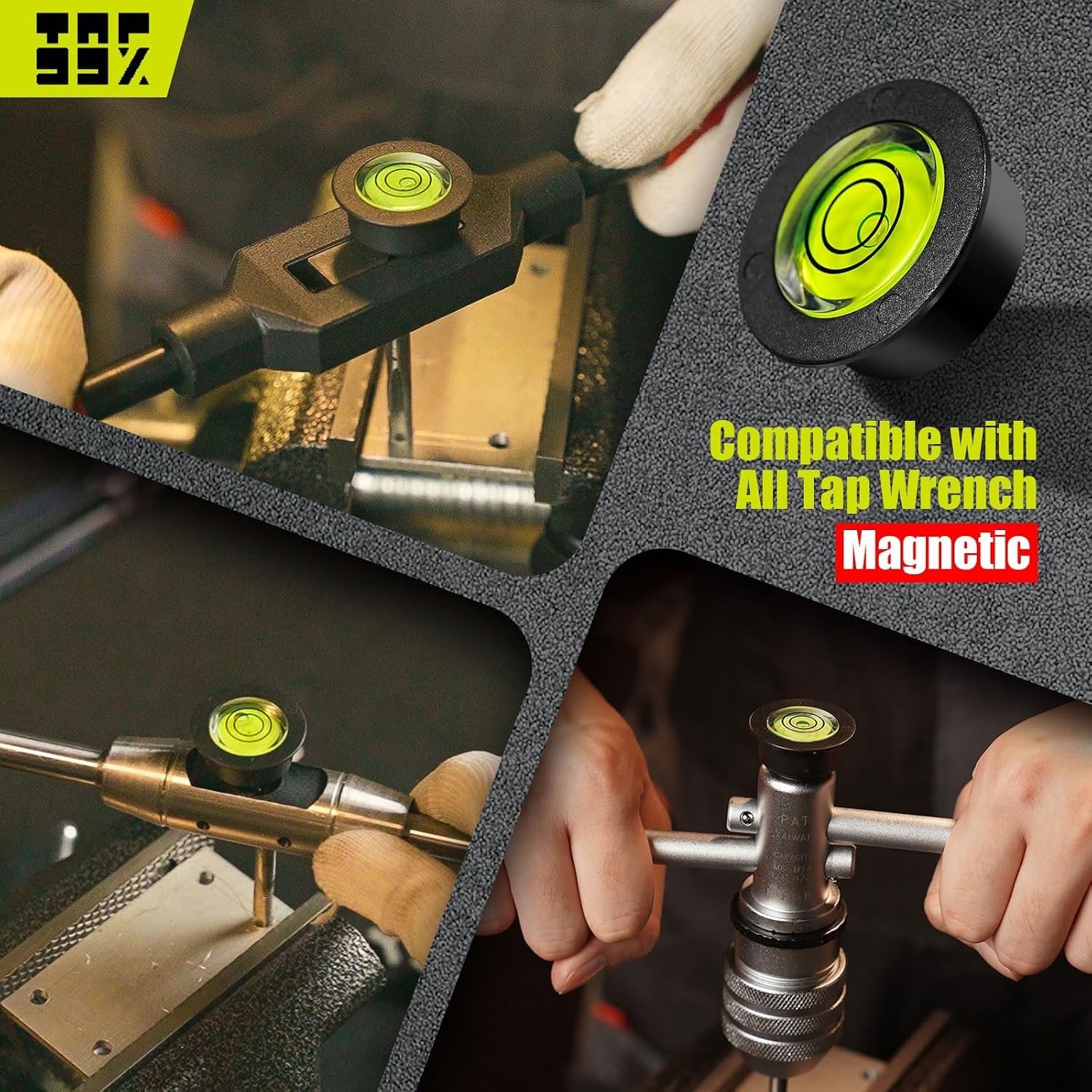 Magnetic Bubble Level Tool for Vertical Tapping - Precision DIY Success Tool