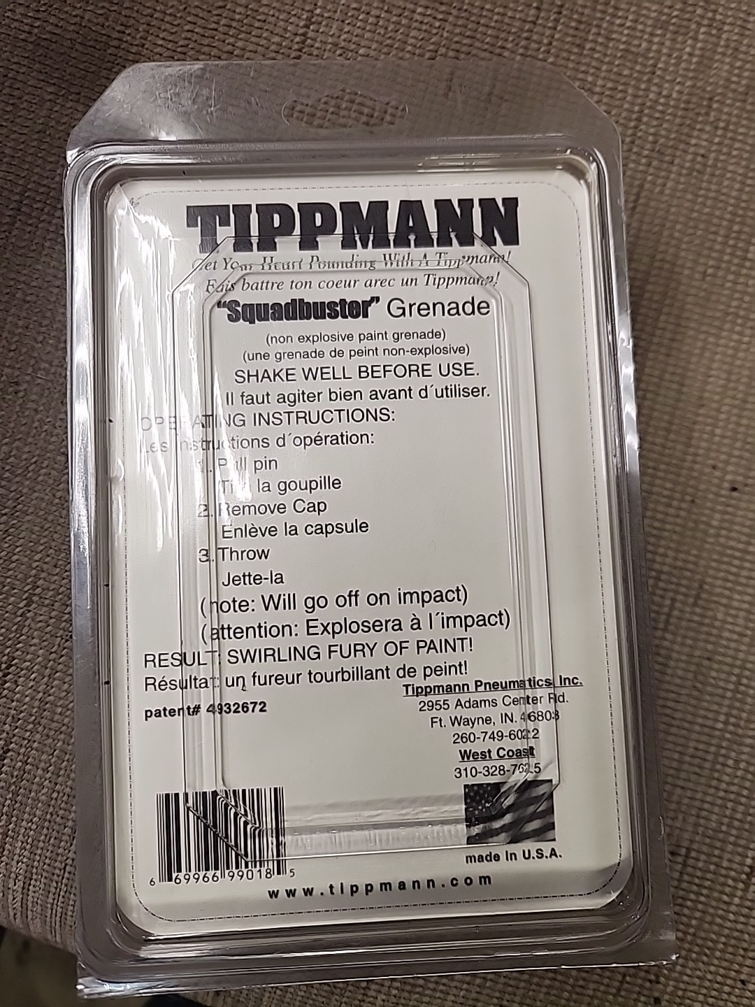 TIPPMANN SQUADBUSTER PAINTBALL GRENADE MARKER