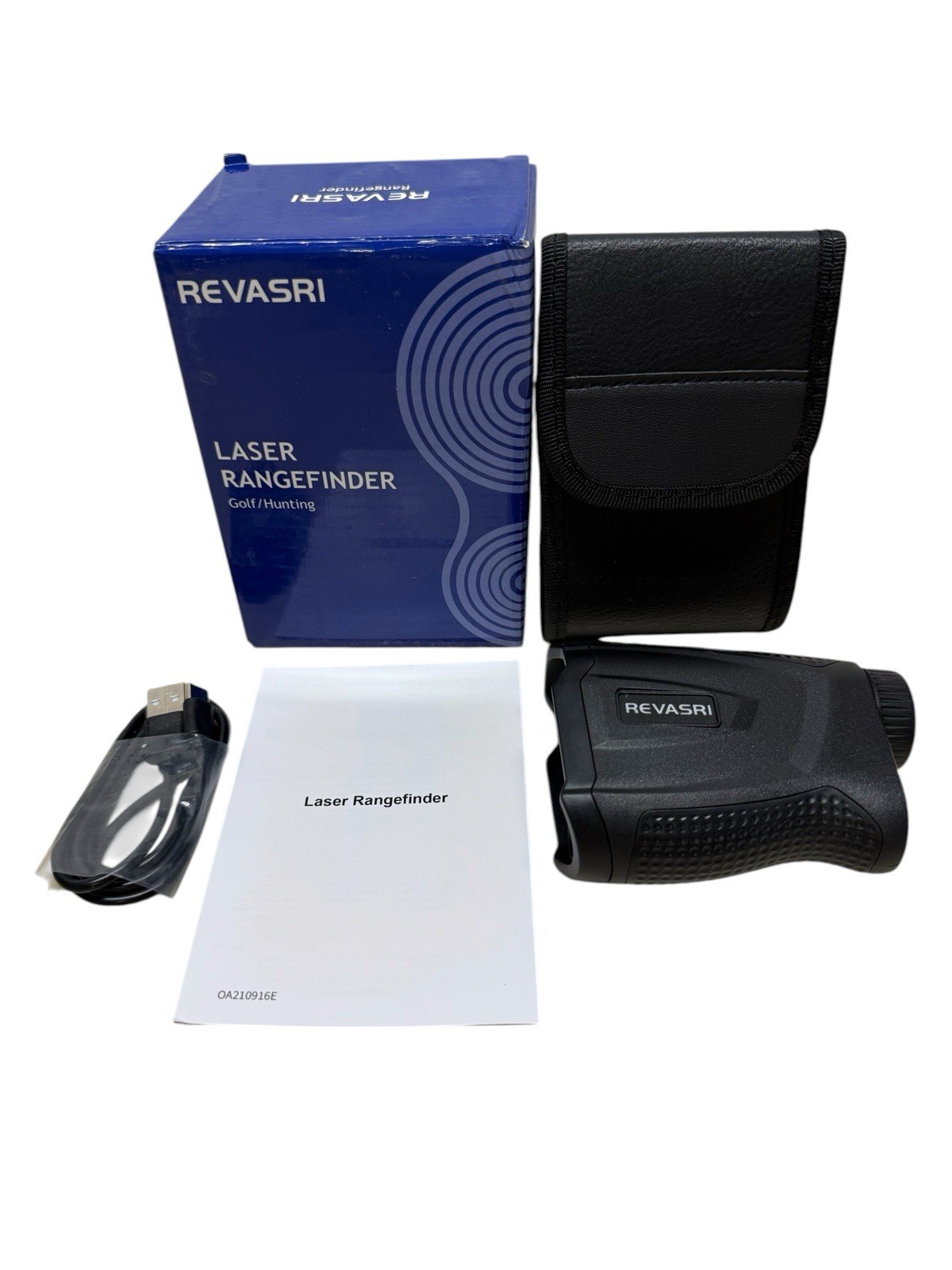 REVASRI Golf/Hunting Rangefinder HK-600H Black Belt holder Case USB Charge