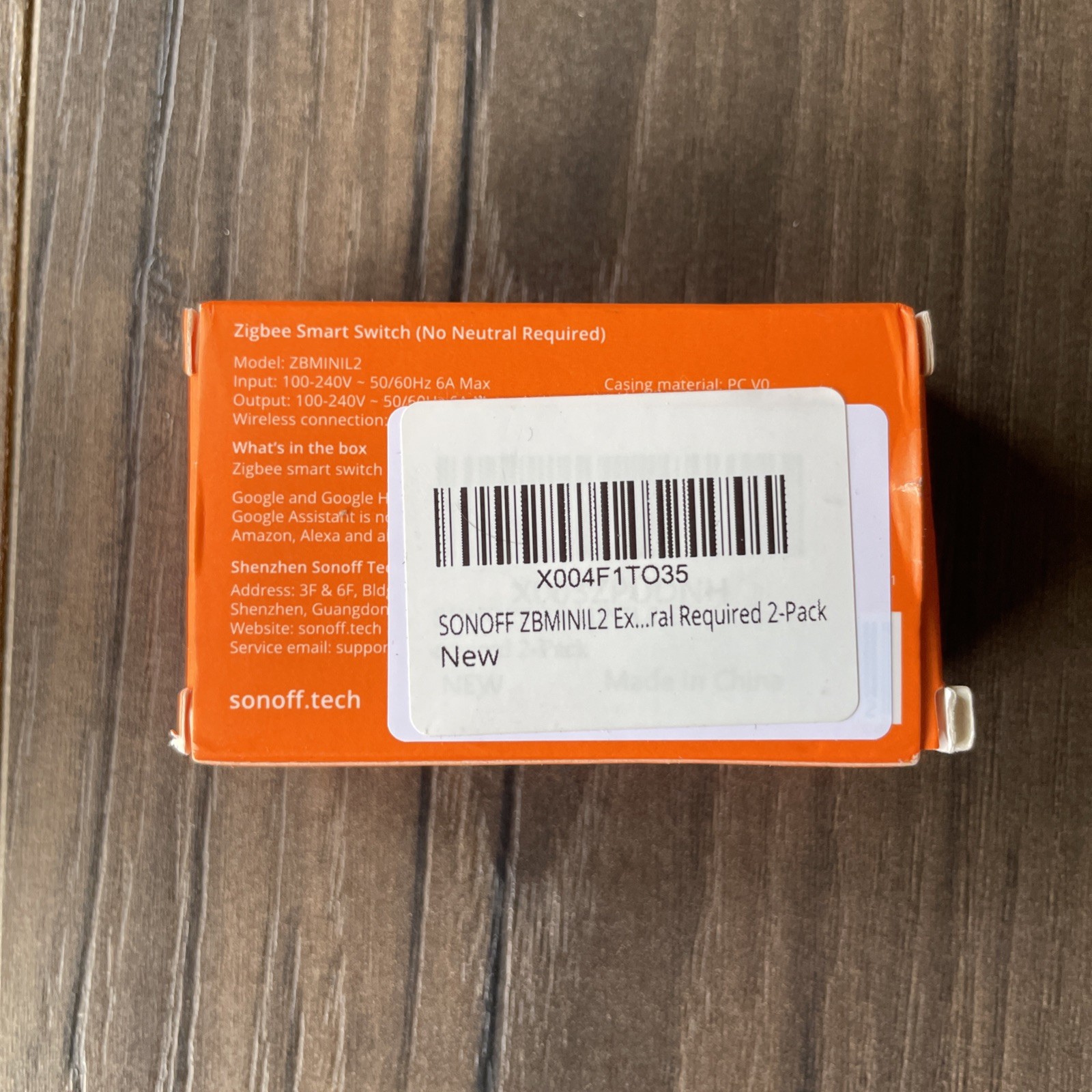 SONOFF ZBMINI Extreme Zigbee Smart Switch (No Neural Required) 2 Pack ZBMINIL2