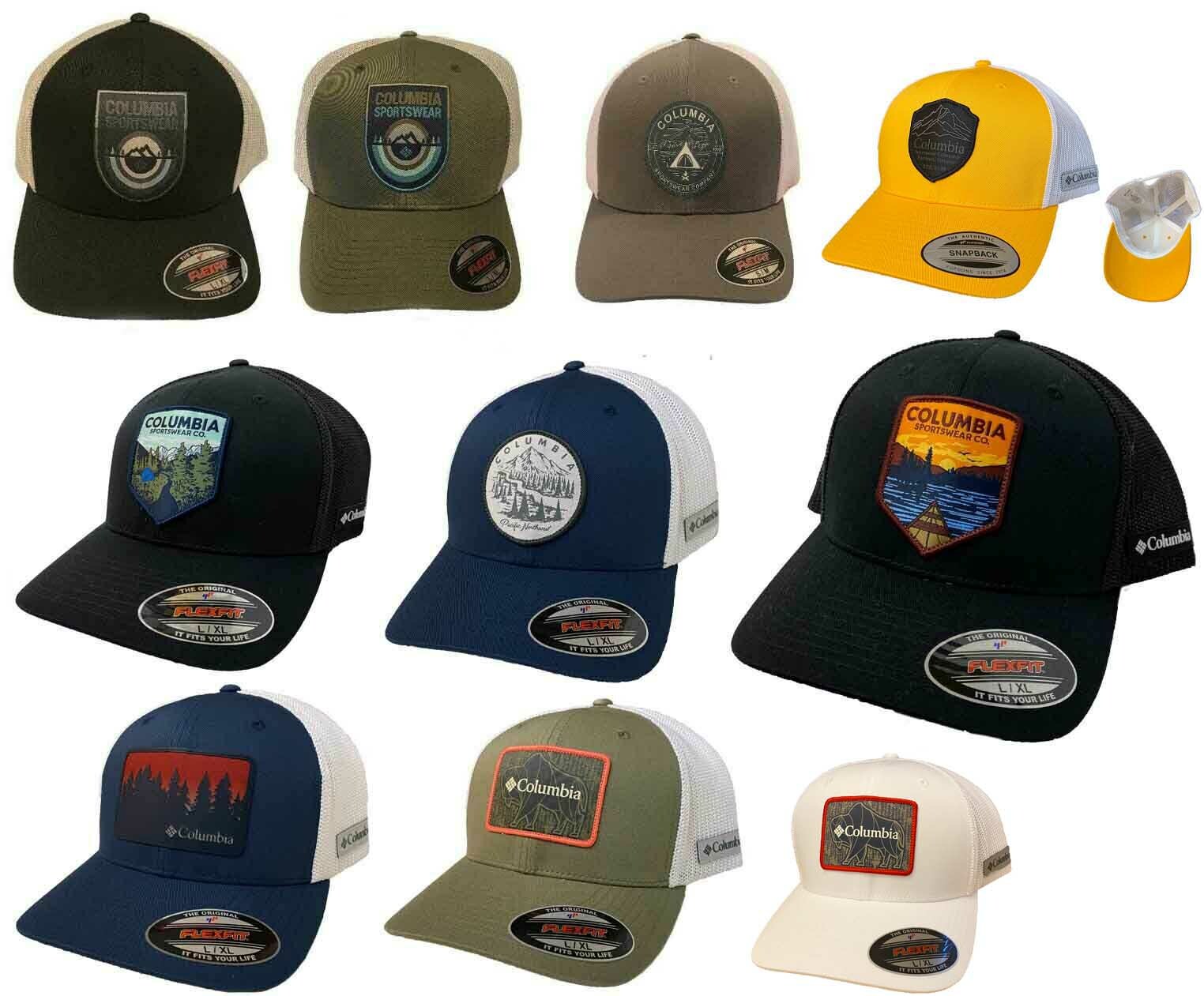 BRAND NAME COLUMBIA OUTDOOR SPORTS FLEX FIT  Adjustable Trucker Mesh Hat Cap