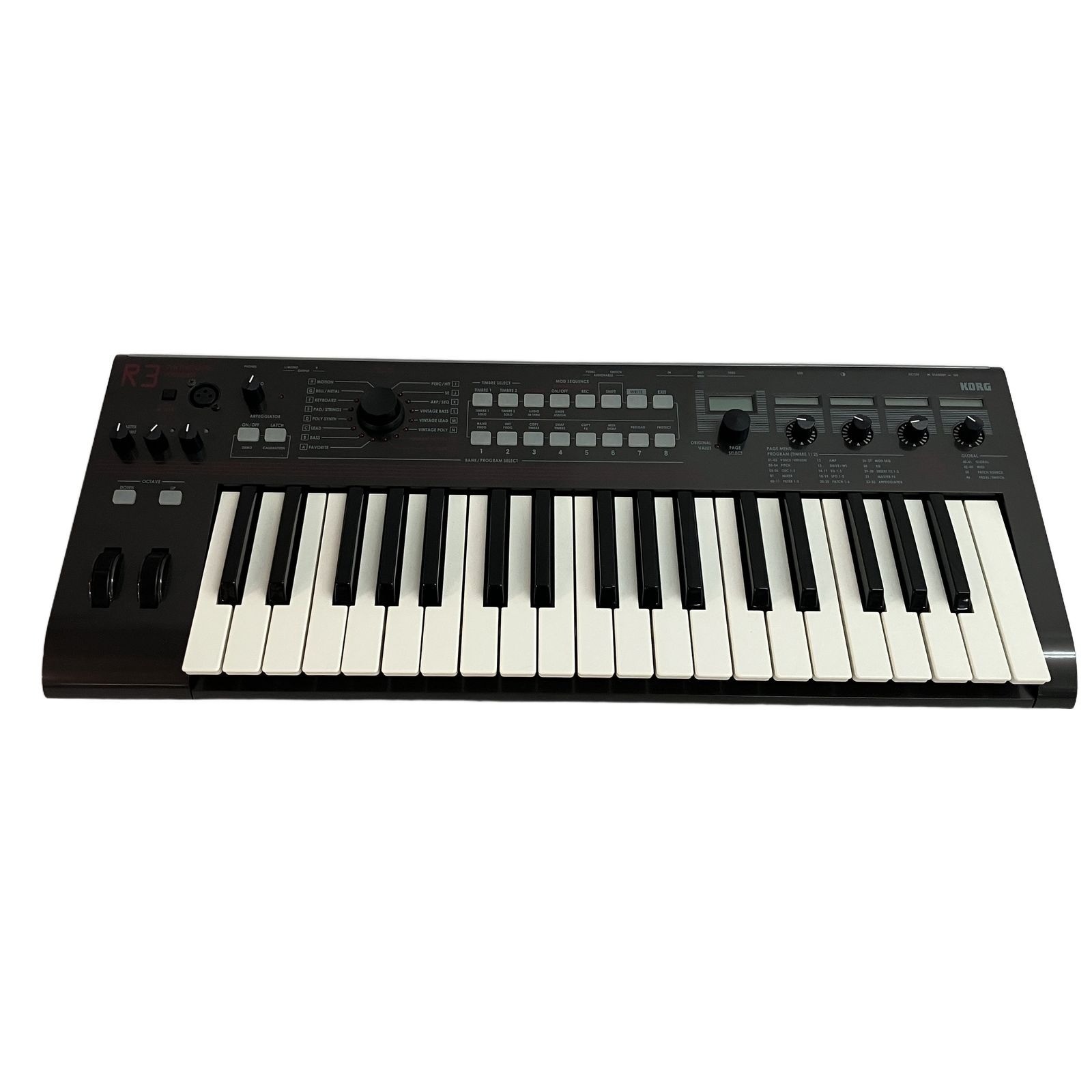 Korg R3 37 key keyboard vocoder with /Mic/power Cable Test Completed