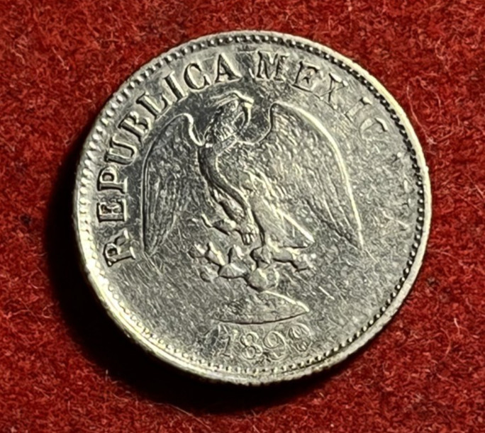 Mexico 10 Centavos 1899 Go R Silver Coin Guanajuato Mint KM#403.5 T11232