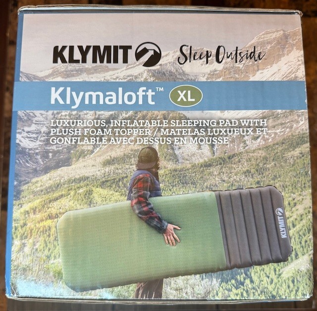 Klymit Klymaloft Lofted Hiking Air Bed, Inflatable Sleeping Pad With Memory Foam