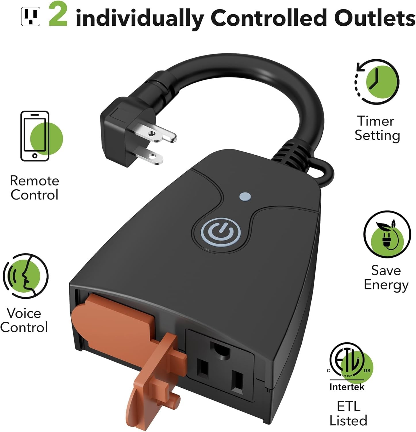 Outdoor Smart Plug, Alexa & Google Assistant