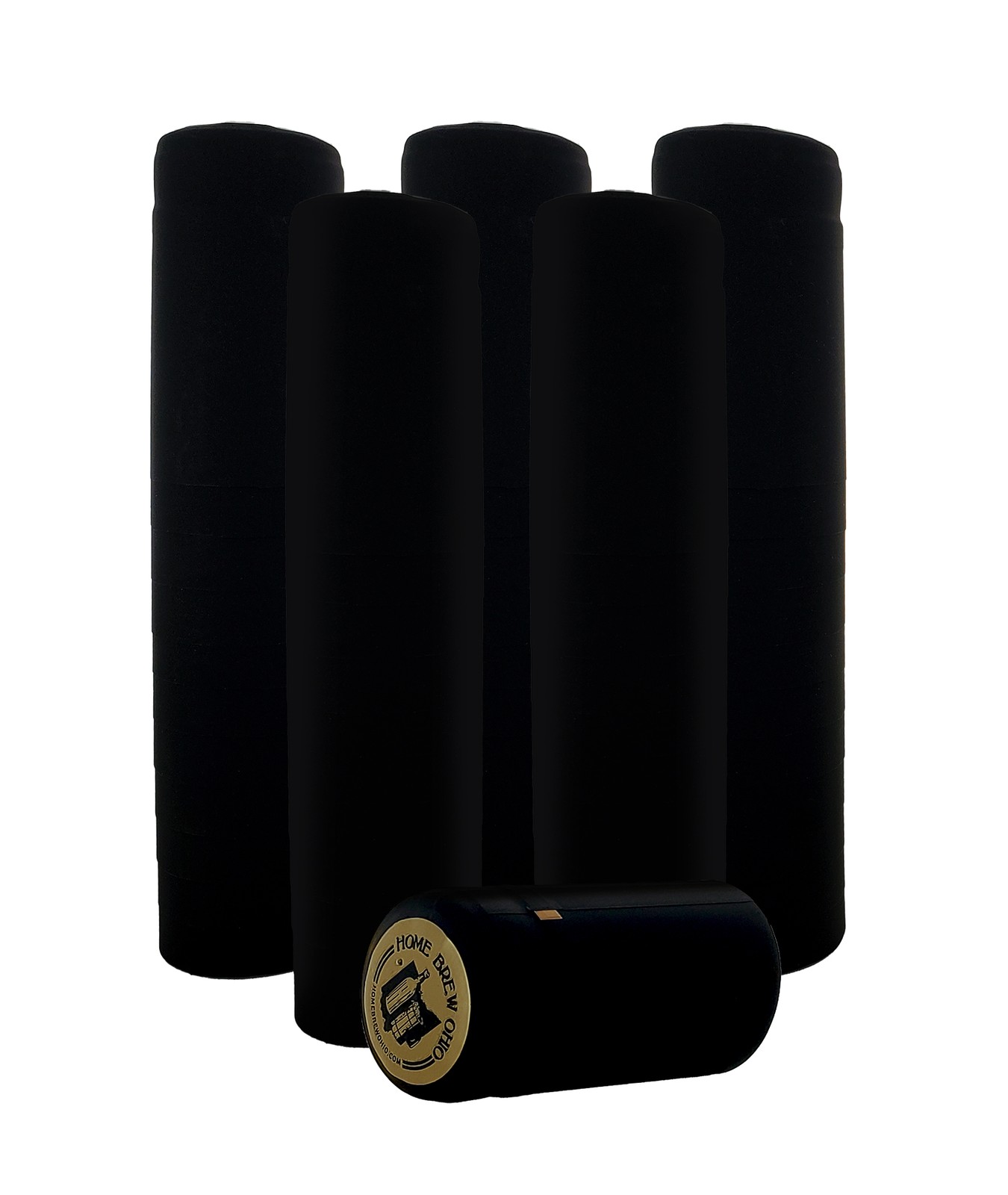 Home Brew Ohio Black PVC w/Home Brew Ohio Logo Black on Gold Top-100 count