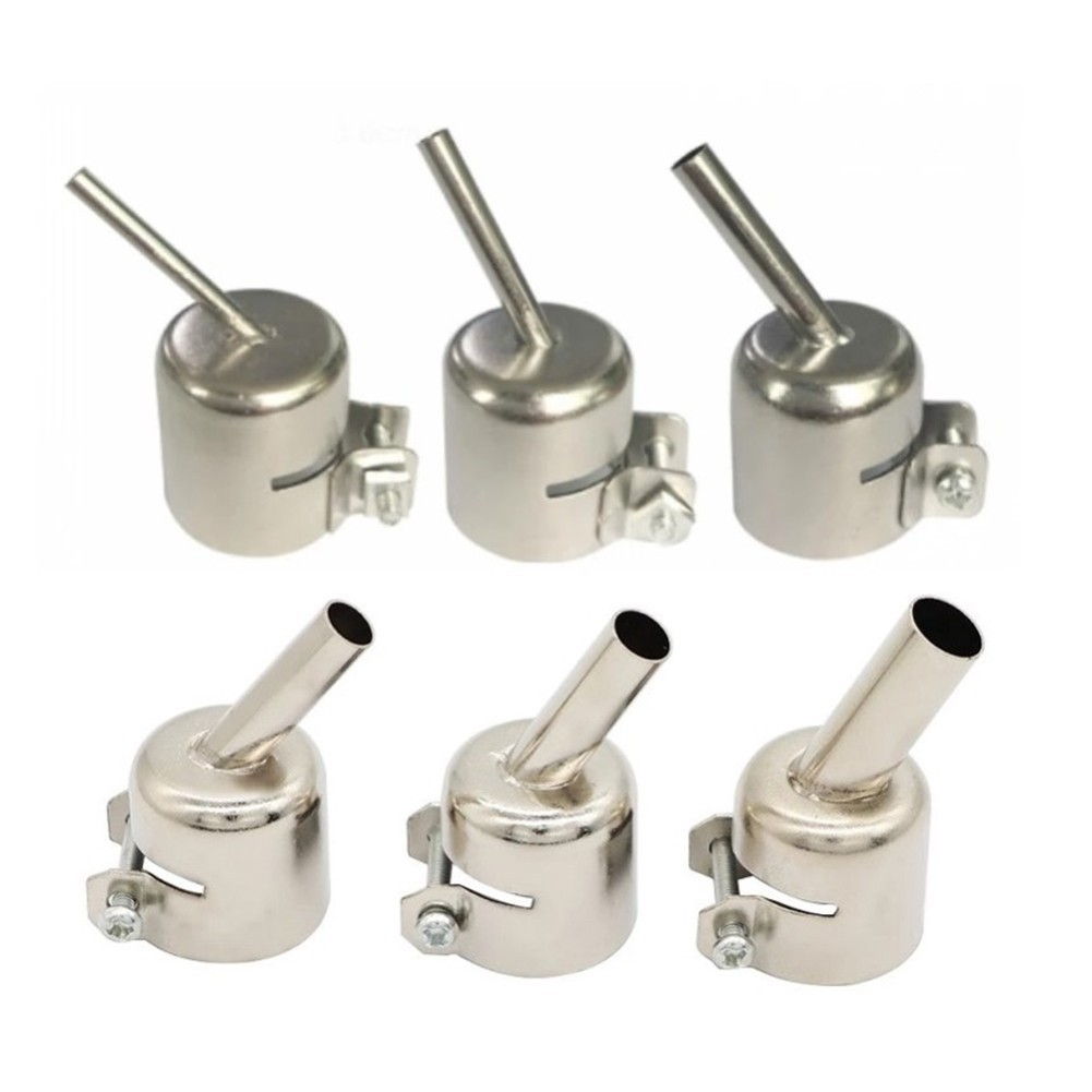 Hot Air Station Nozzles Nozzle Curved Angle 45 Degree Heat Nozzle Silver