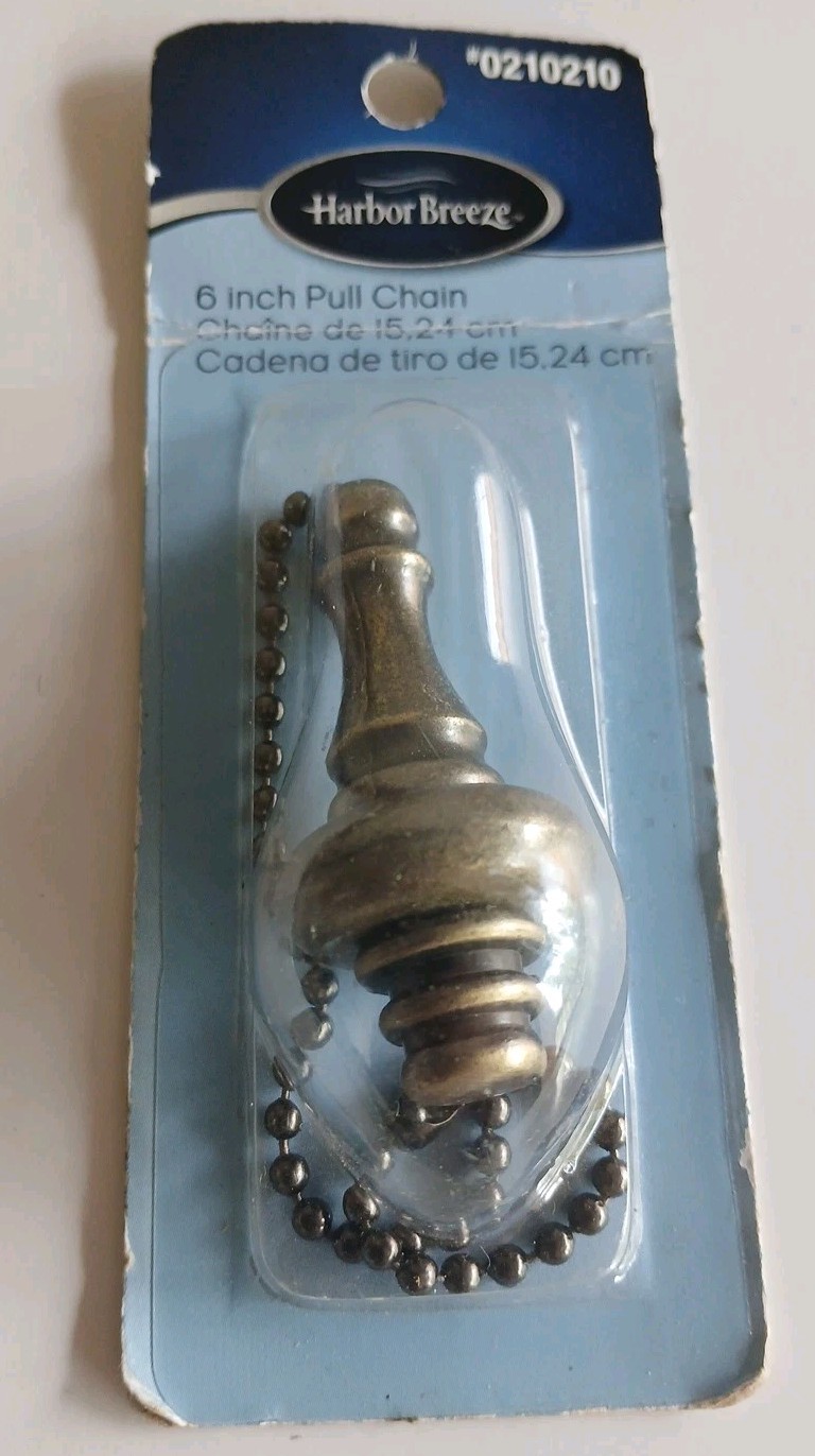 Harbor Breeze 6 Inch Tiered Pull Chain Antique Brass Tone #0210210