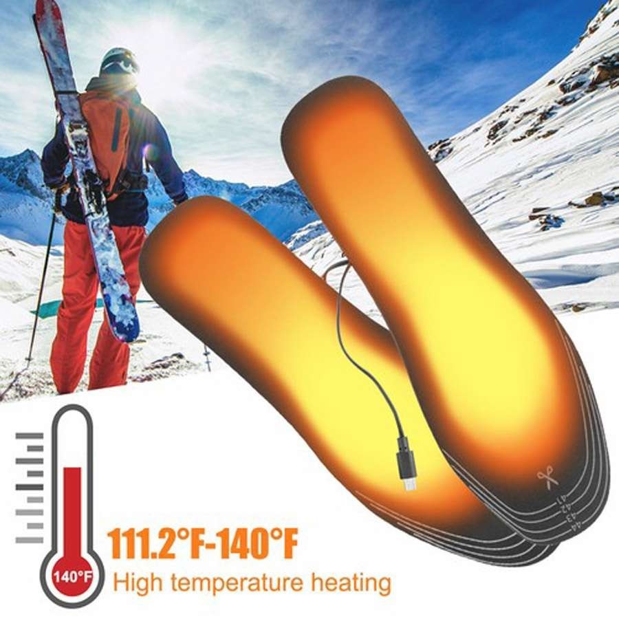 USB Heated Shoes Insoles Can Be Cut Winter Warm Heating Insoles Pad Feet For Boo