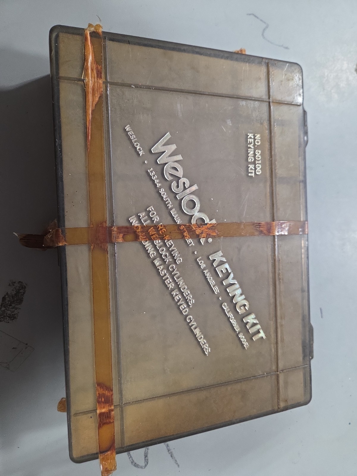 Vintage Weslock No. 00100 Keying Kit For All Weslock Cylinders Master Keyed