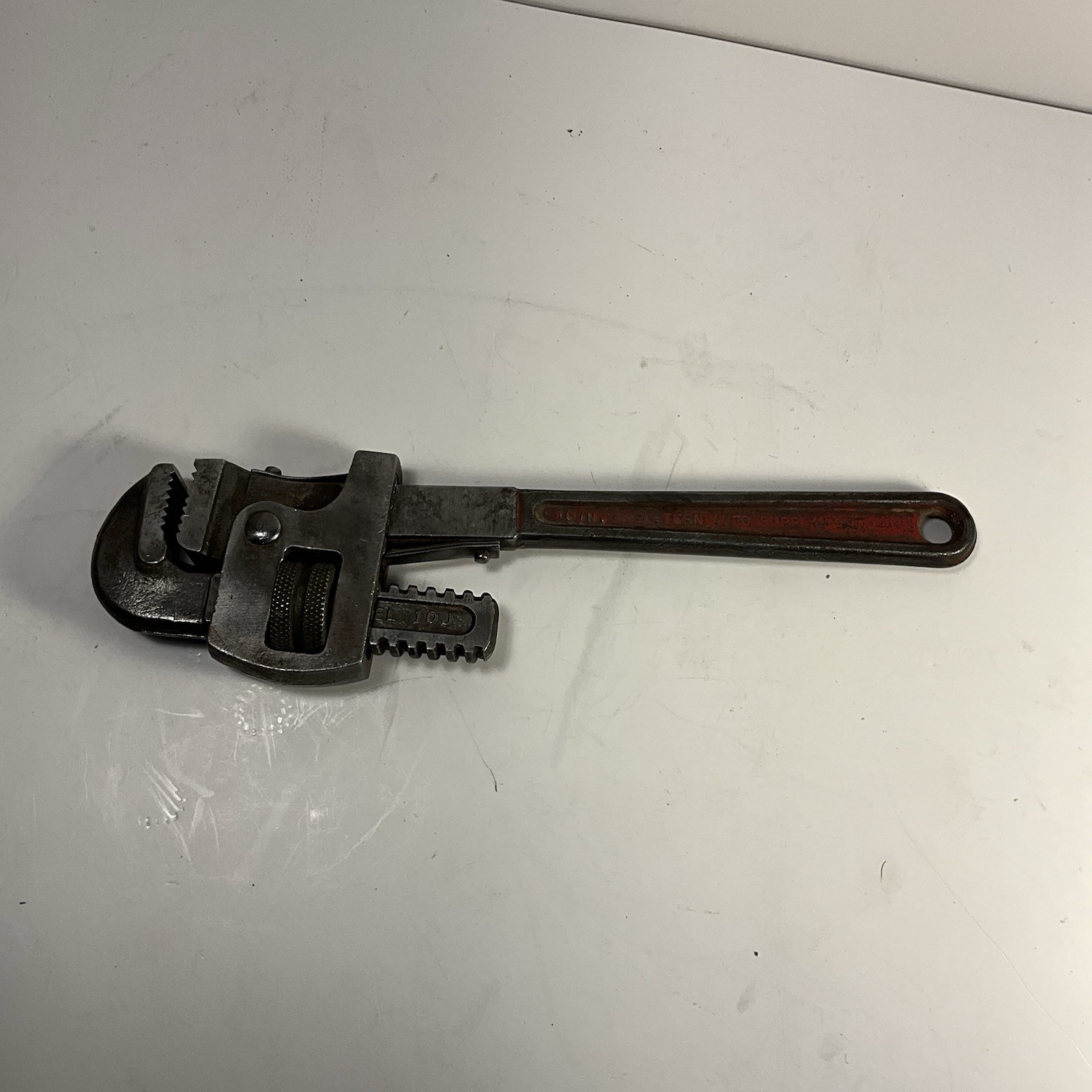 Vintage Western Auto Supply 10 inch Heavy Duty Cast Iron  Straight Pipe Wrench