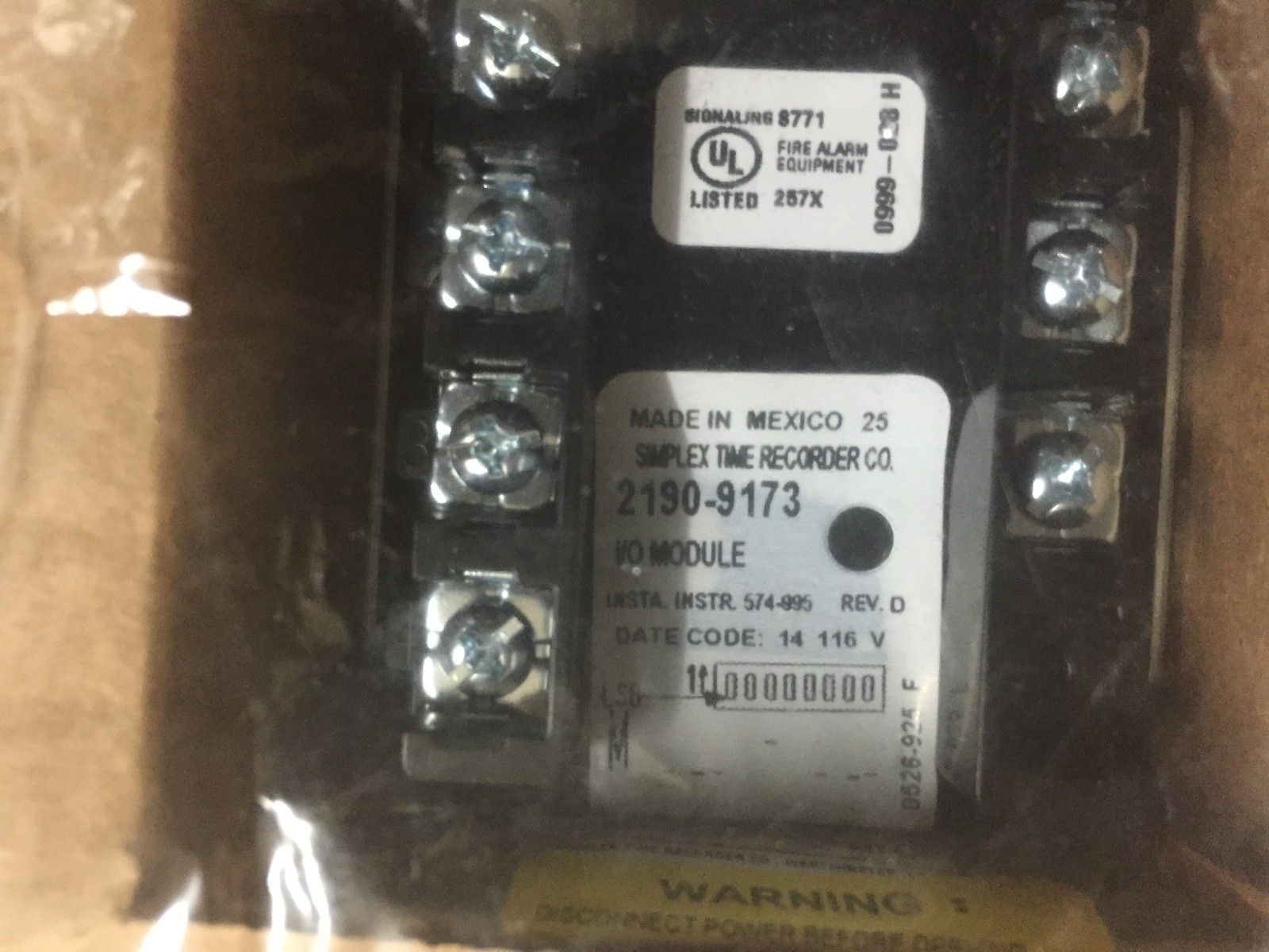 NEW SIMPLEX 2190-9173 MAPNET II 2-POINT I/O