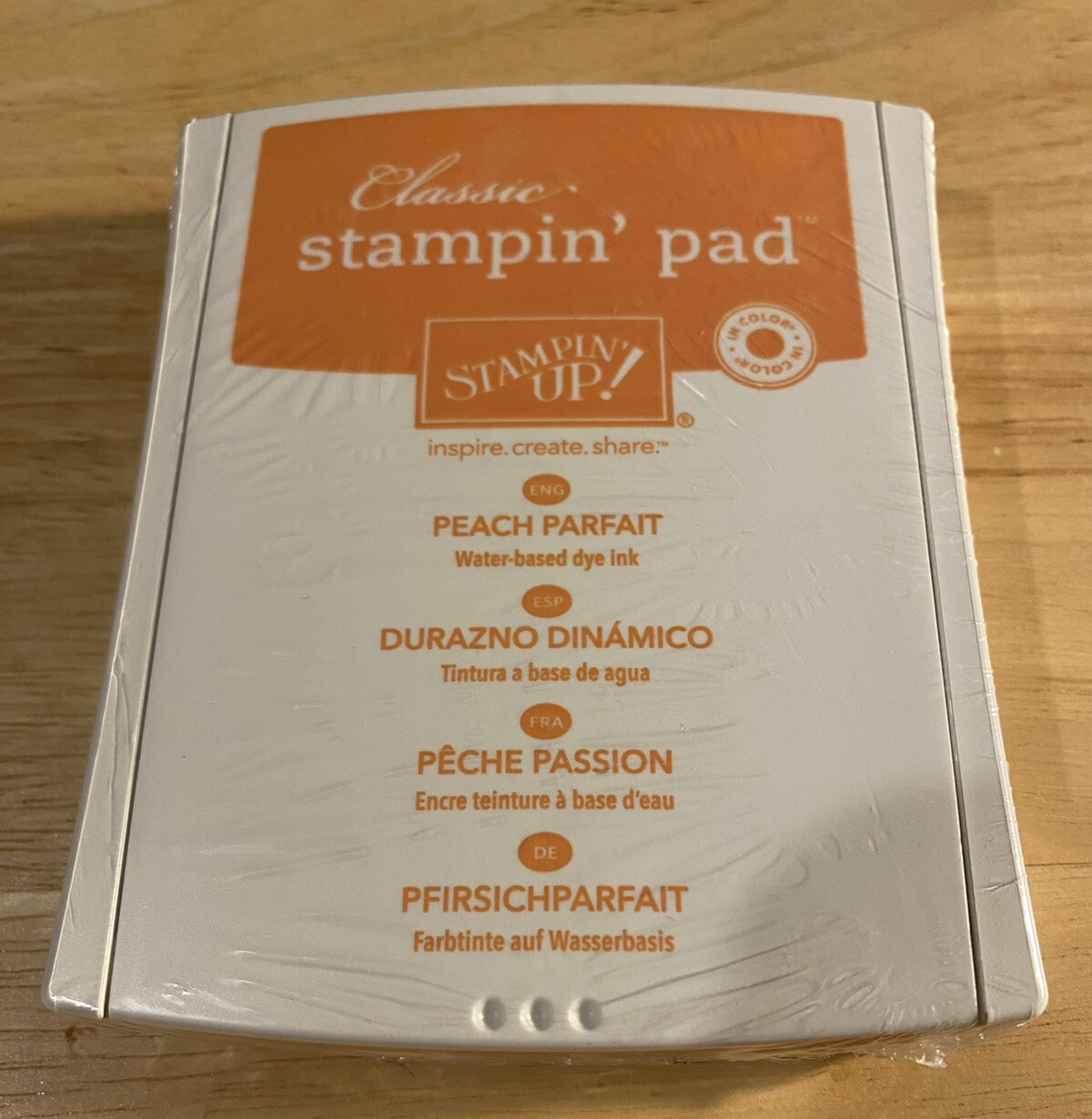 Stampin' Up! *Retired* Classic Stamp Pad Peach Parfait NEW Sealed