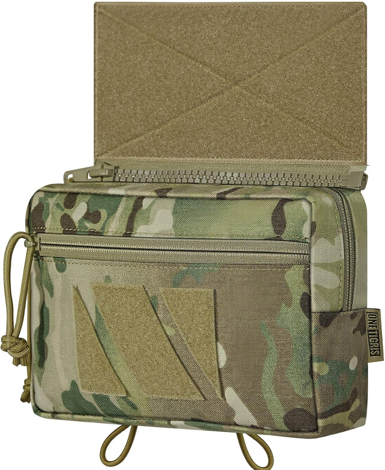 Drop Pouch, Dangler Bag Tactical with Hook and Loop Panel for Vest Chest Rig Pla