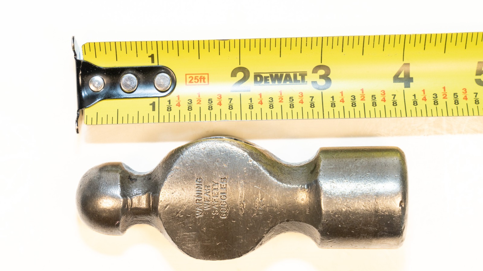 Unbranded Ball Pein Peen Hammer Head No Handle 14-1/2 oz. 4" Length