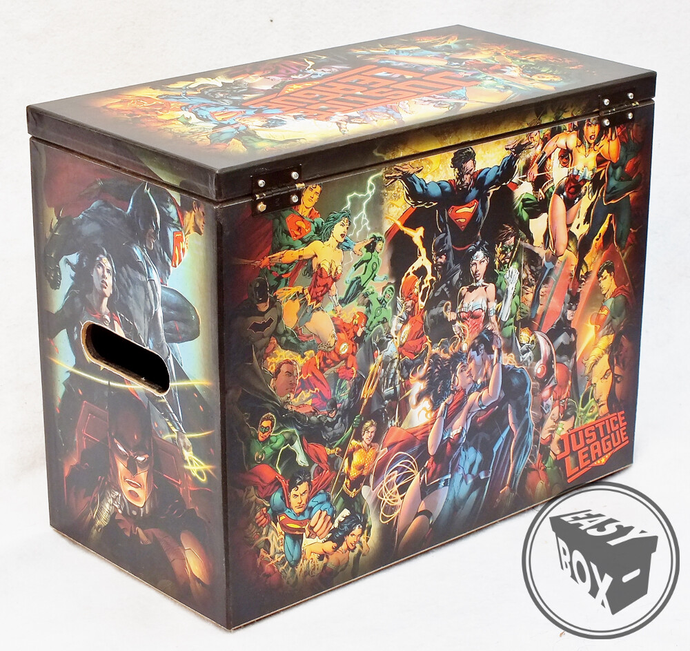 Justice League - Large Comic Book Hard Box Chest MDF