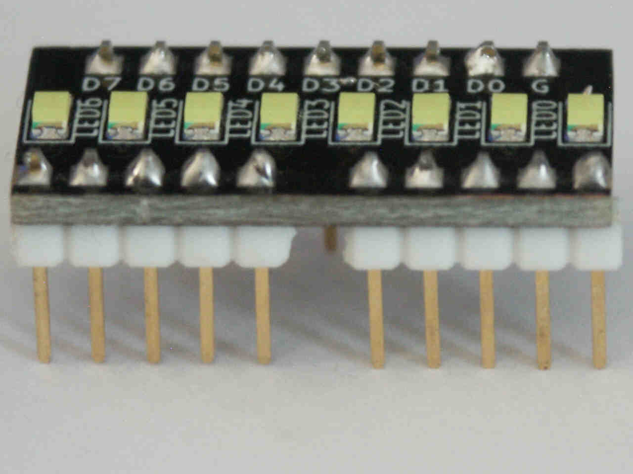 1PC WHITE 8 CHANNEL BREADBOARD LED 5V