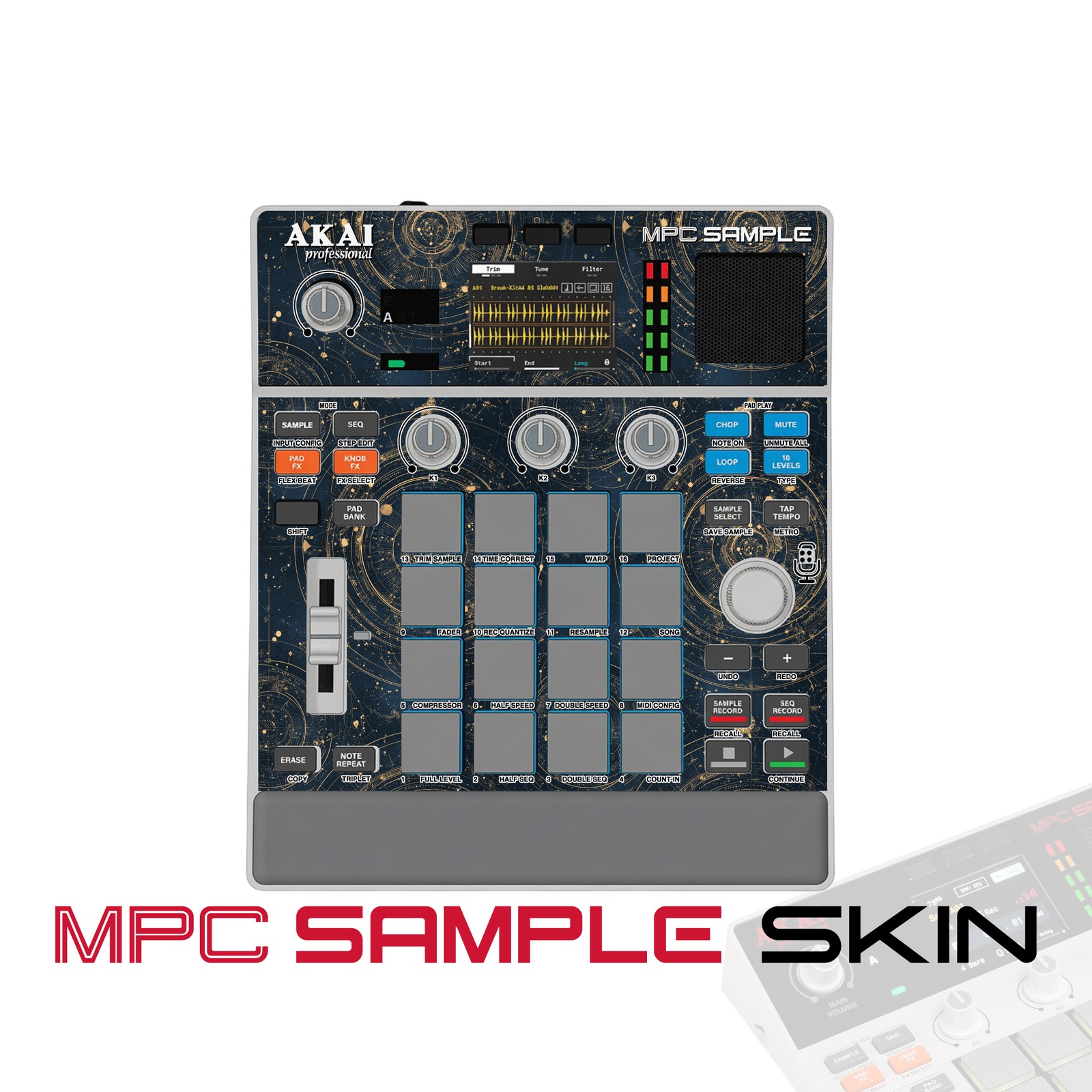 Akai MPC Sample Skin / Cosmic Grid