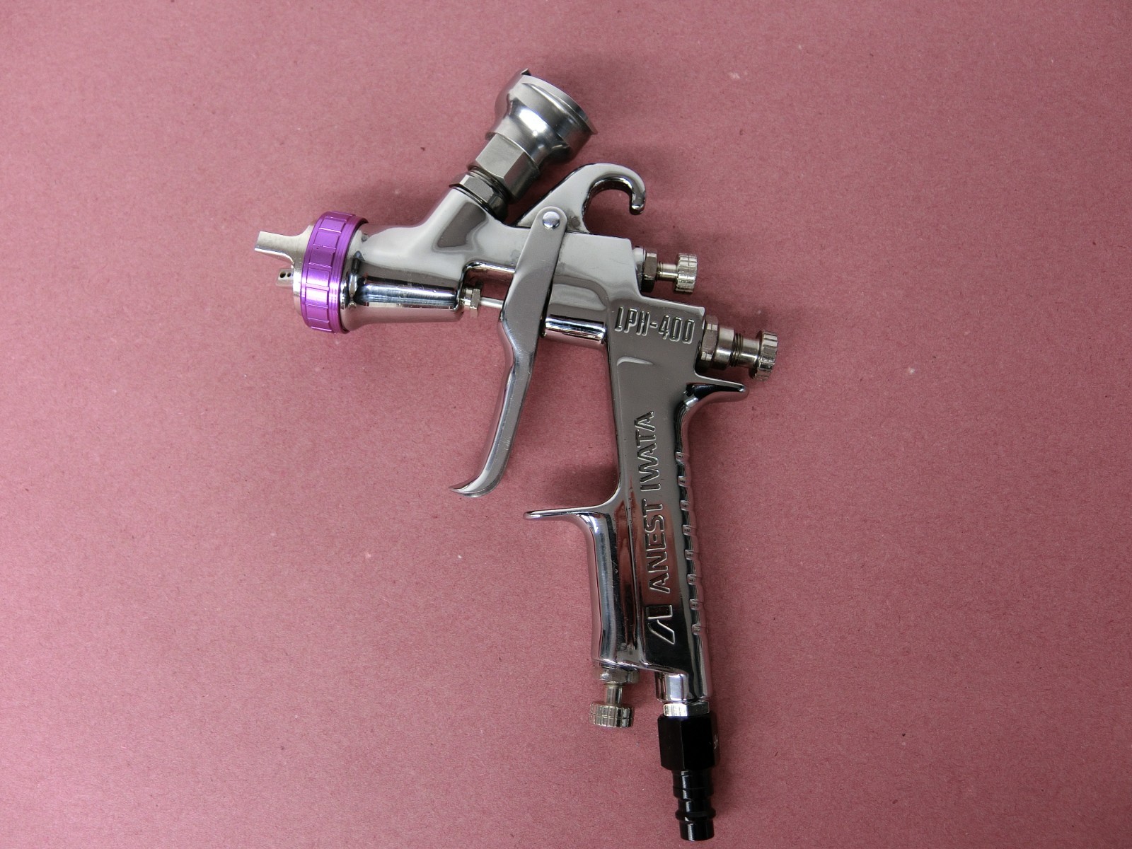ANEST Iwata LPH-400 1.4 Purple Cap Spray Gun - Like New - HVLP