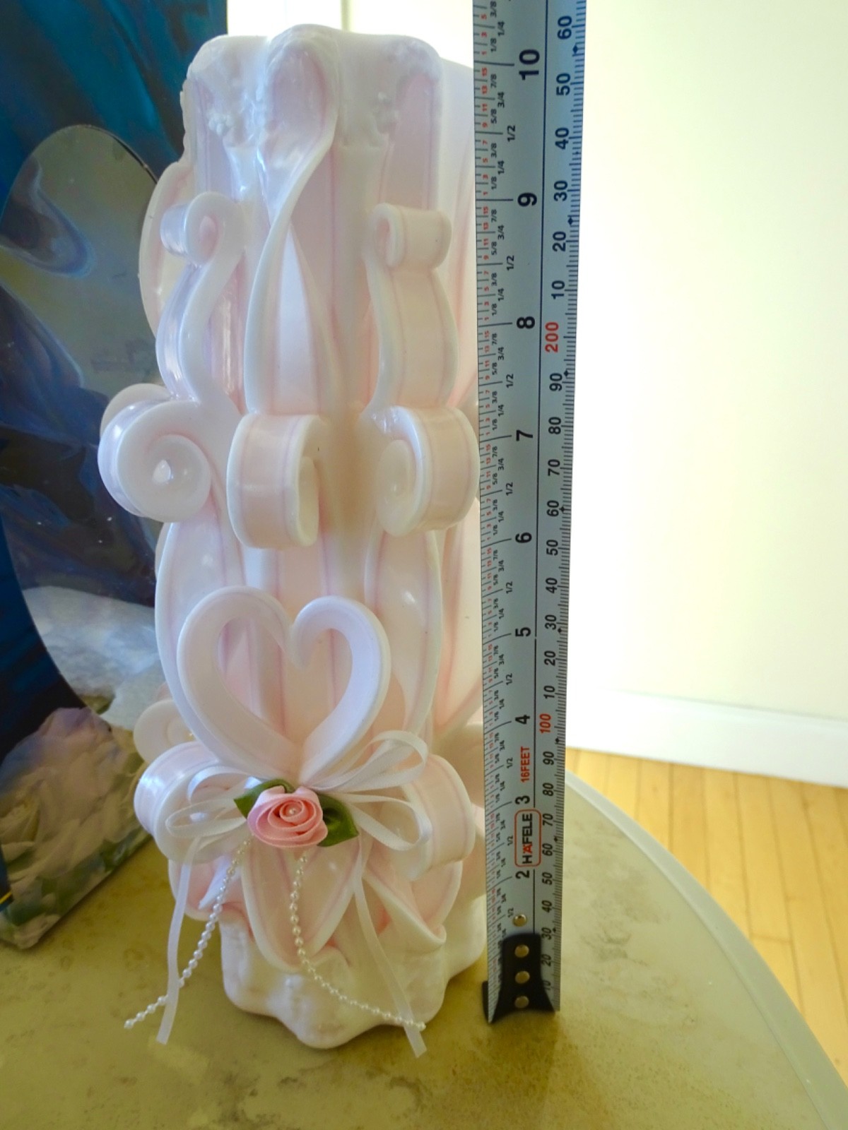 Wedding Designs By Waxworks White & Pink Unity Wedding Candle