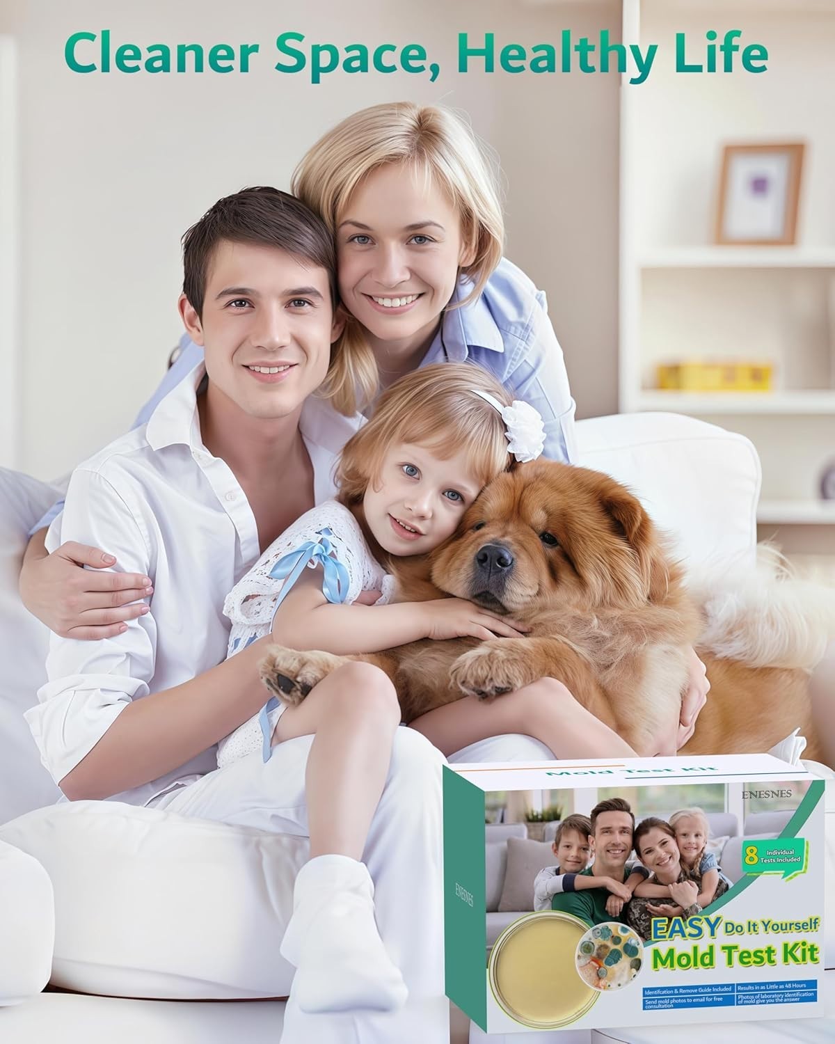 8 Mold Kit for DIY Home Detection - Air Quality & Surface Testing Made Easy