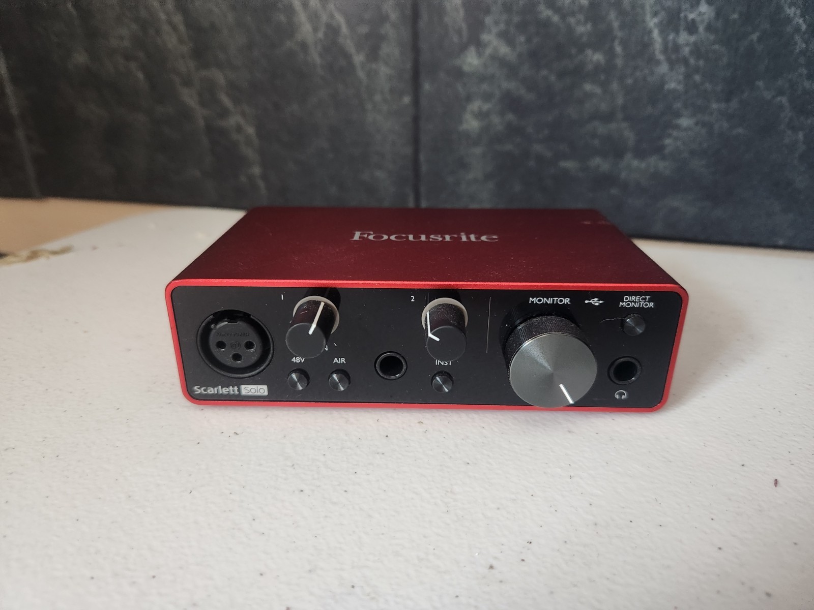 Focusrite Scarlett Solo USB Audio Interface XLR 1/4" In Phantom Power
