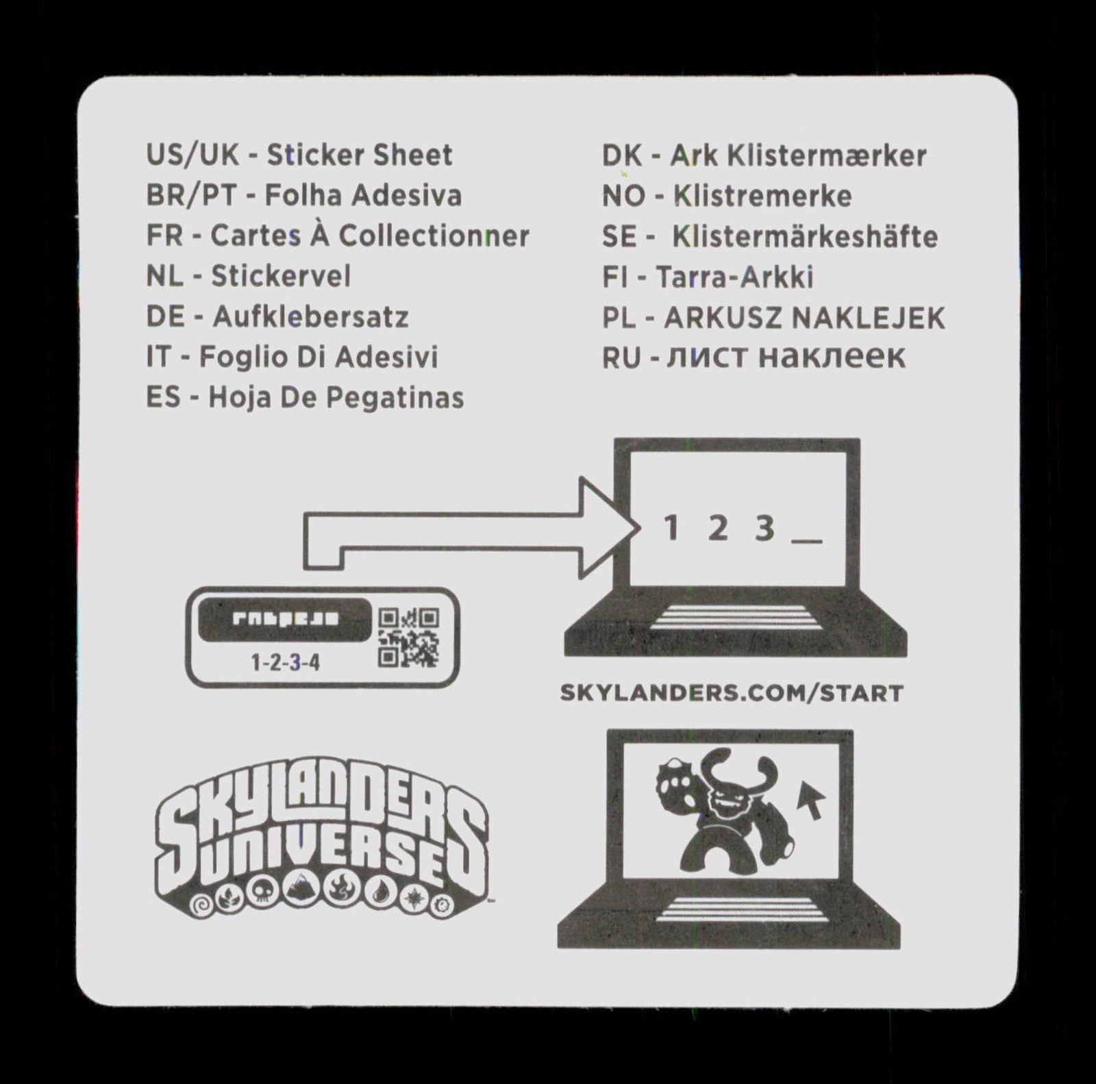 Hot Head Skylanders Giants 2012 Activision Sticker