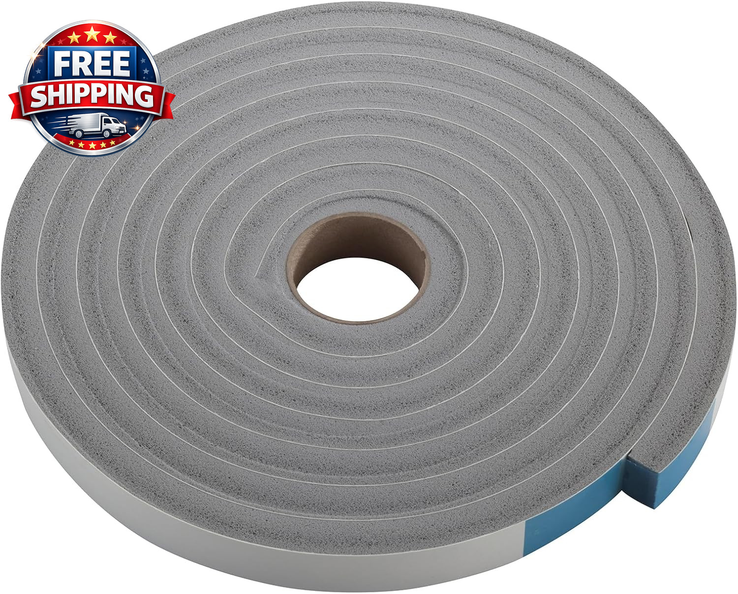 M-D 02311 Closed-Cell Weather Strip, 3/4" x 10' x 1/2", Grey, Pack of 1